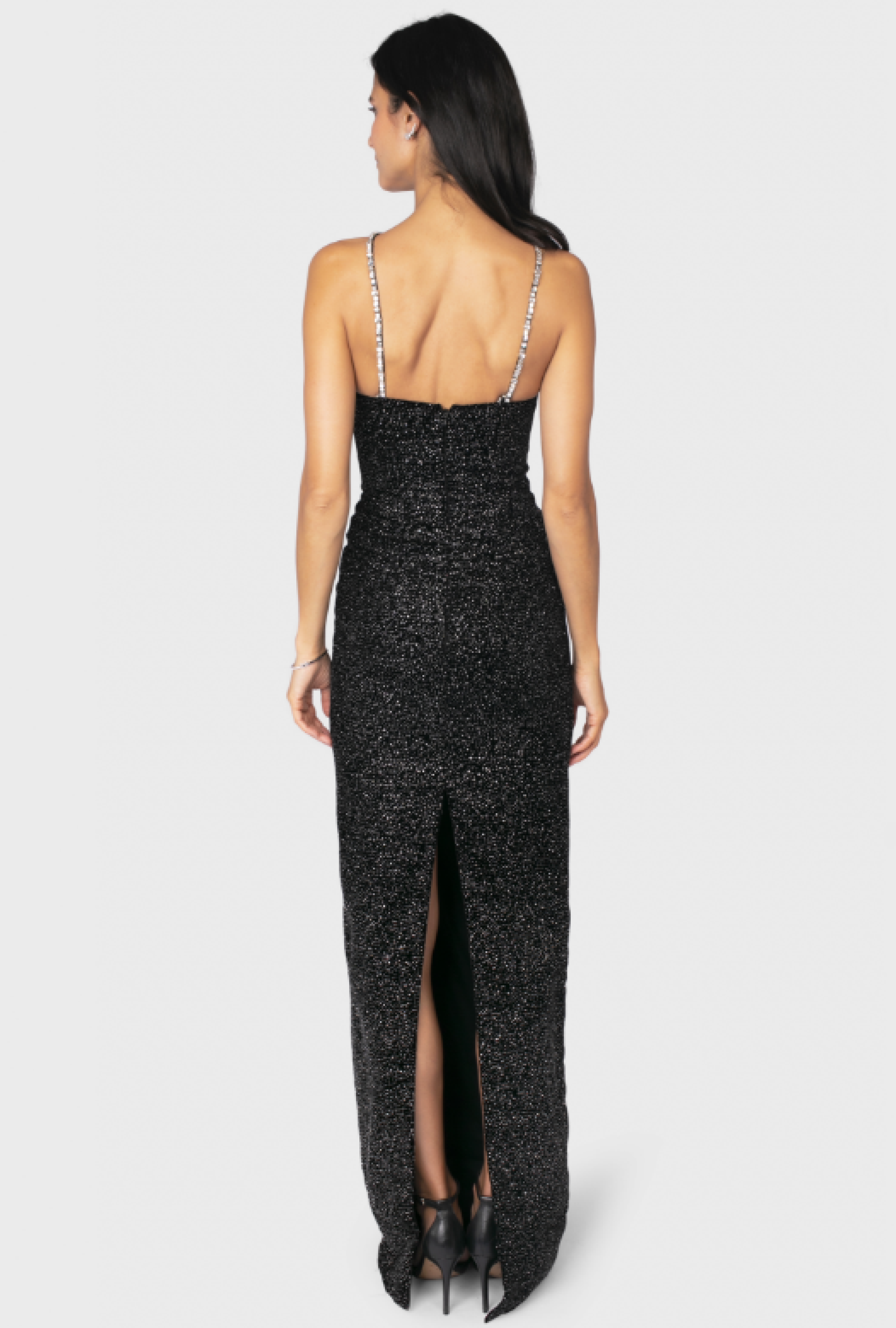 Robe Iriana Velvet Rhinestone