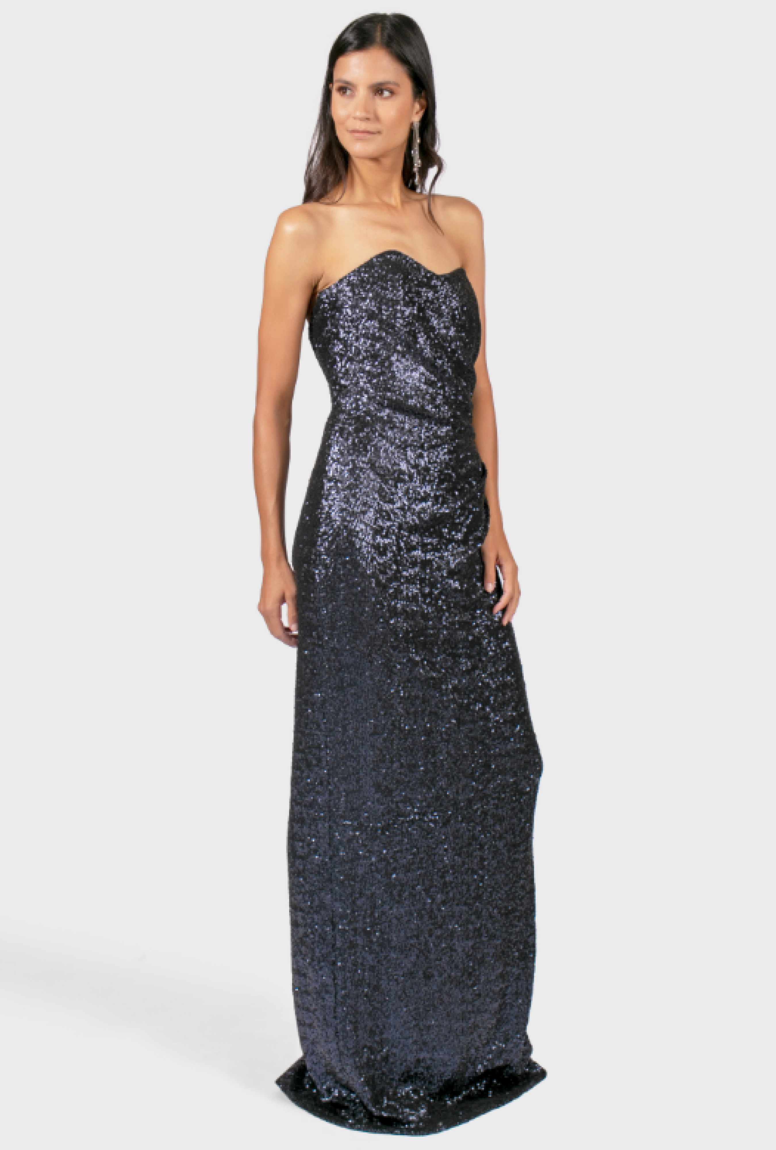 Robe Grise Sequin