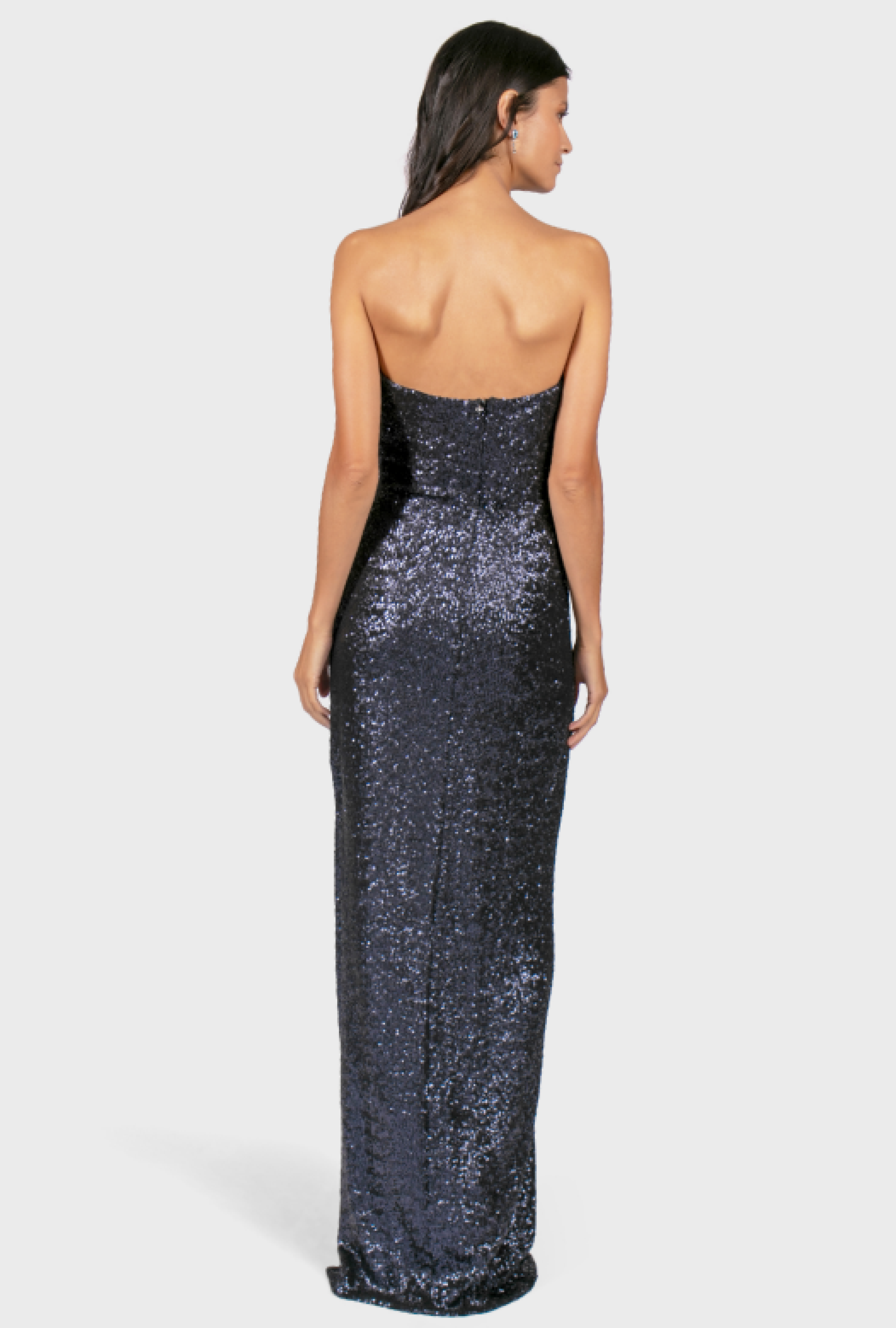 Robe Grise Sequin