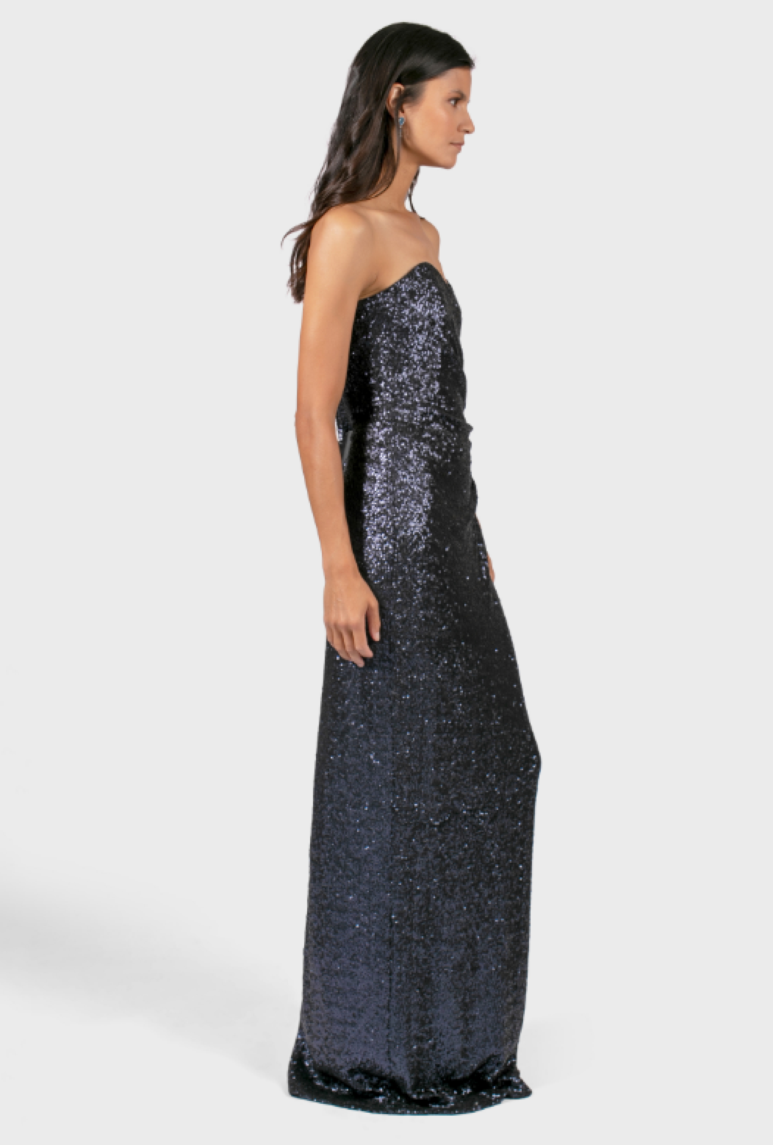 Robe Grise Sequin