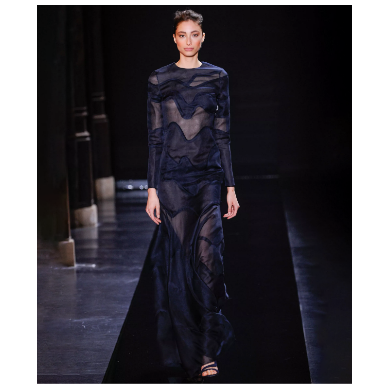 Robe Blue Sheer SS2015