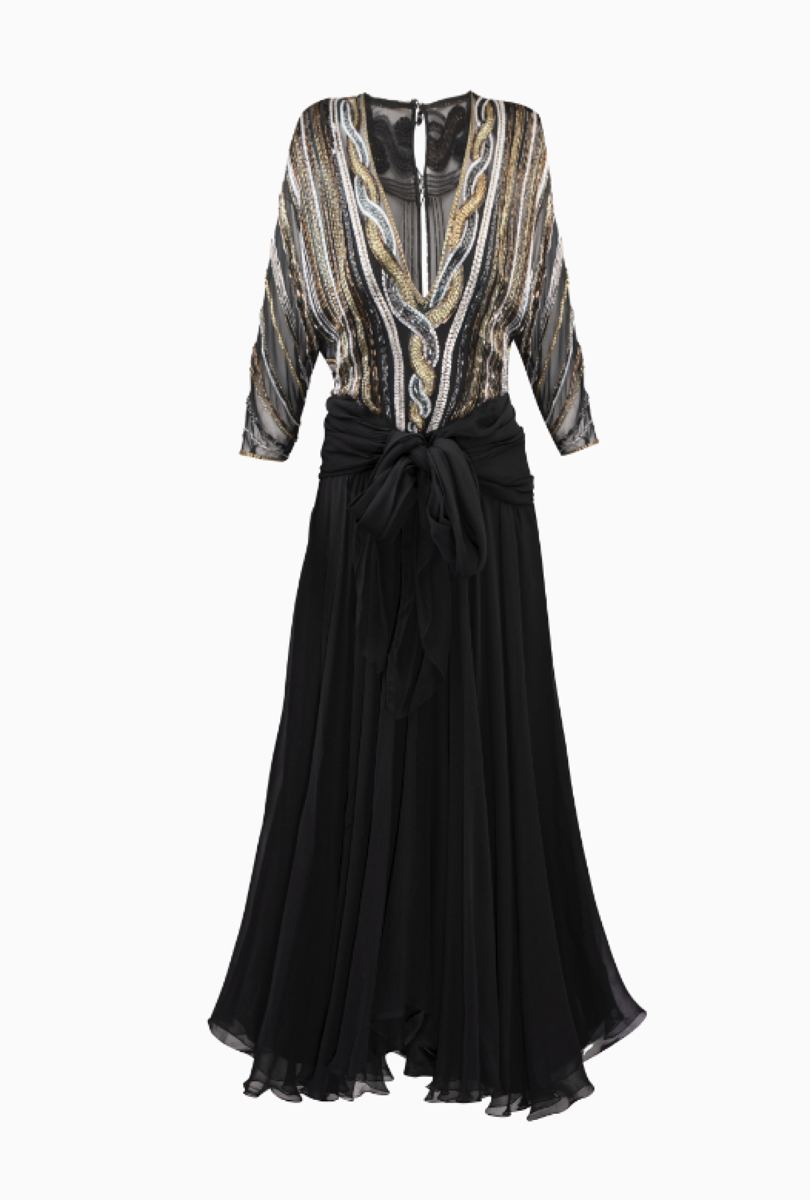 Robe Black Gold Silver