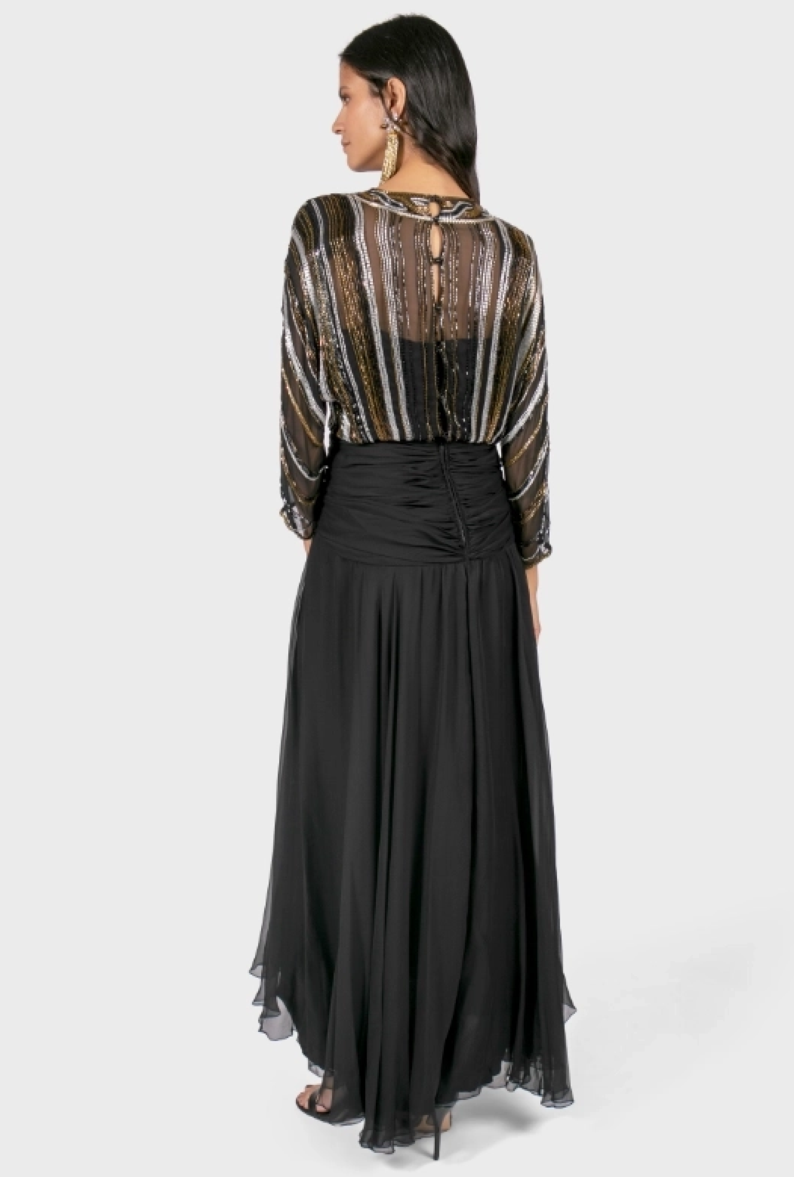 Robe Black Gold Silver