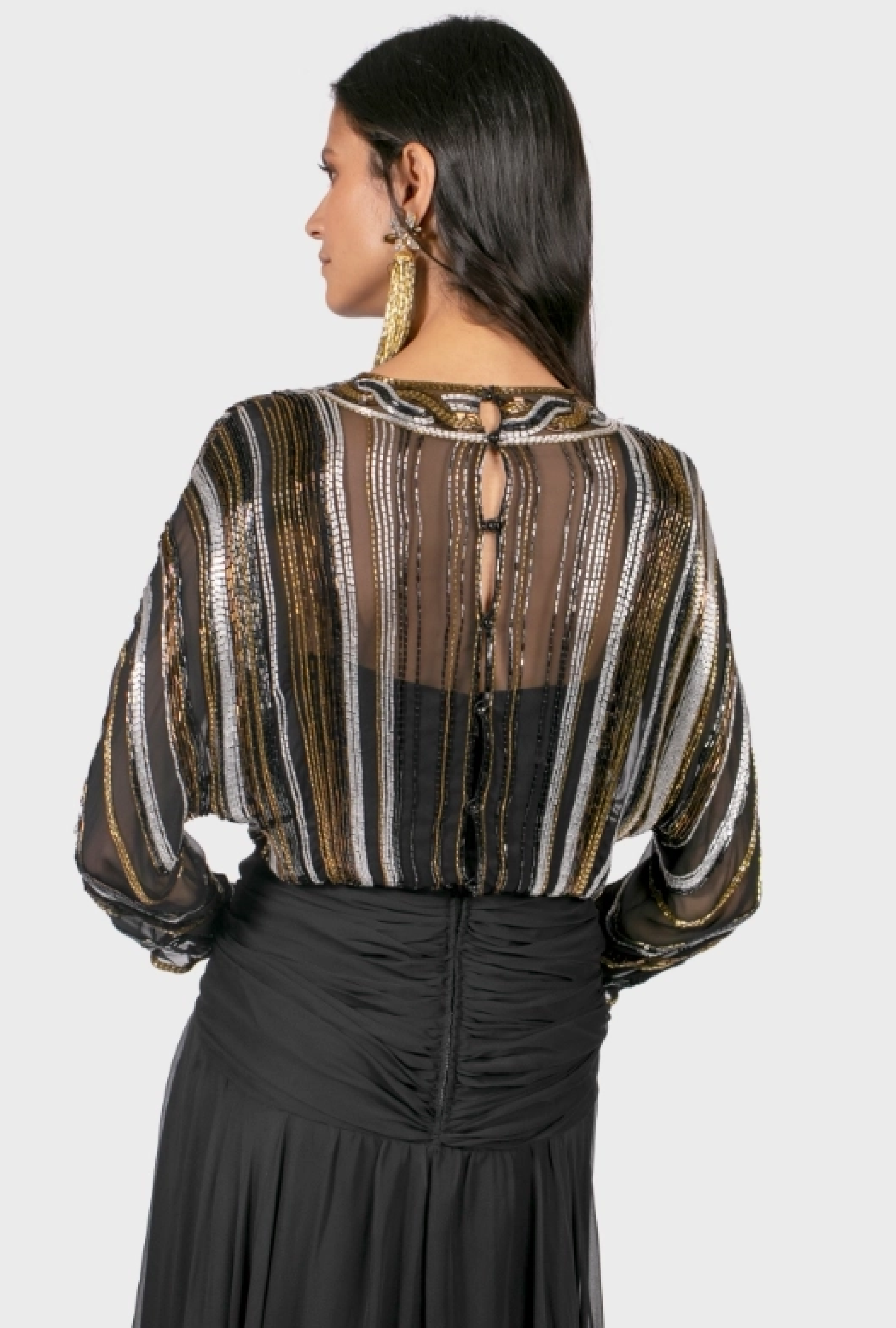 Robe Black Gold Silver