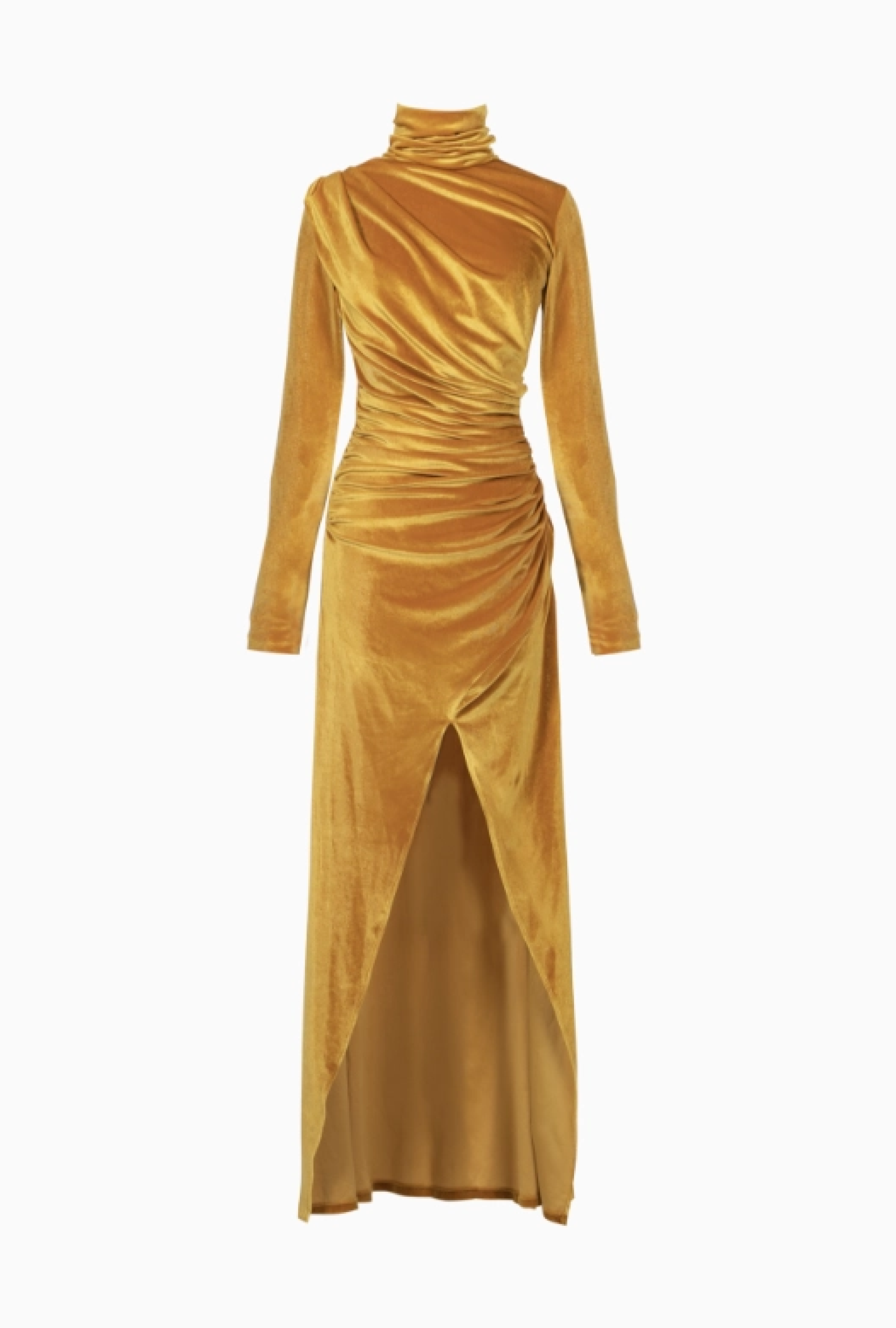 Robe Velours Jaune