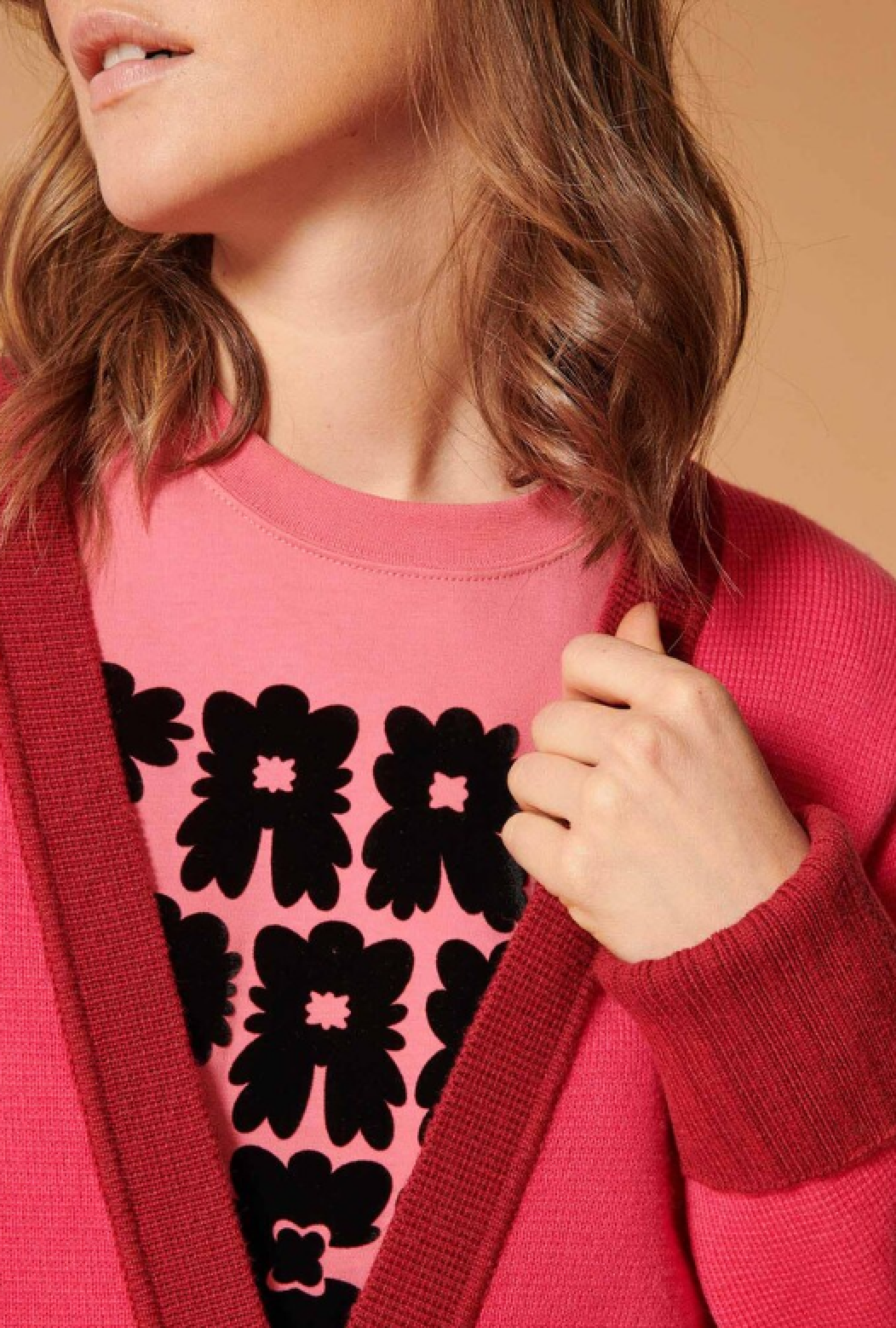 Gilet  Gia Framboise