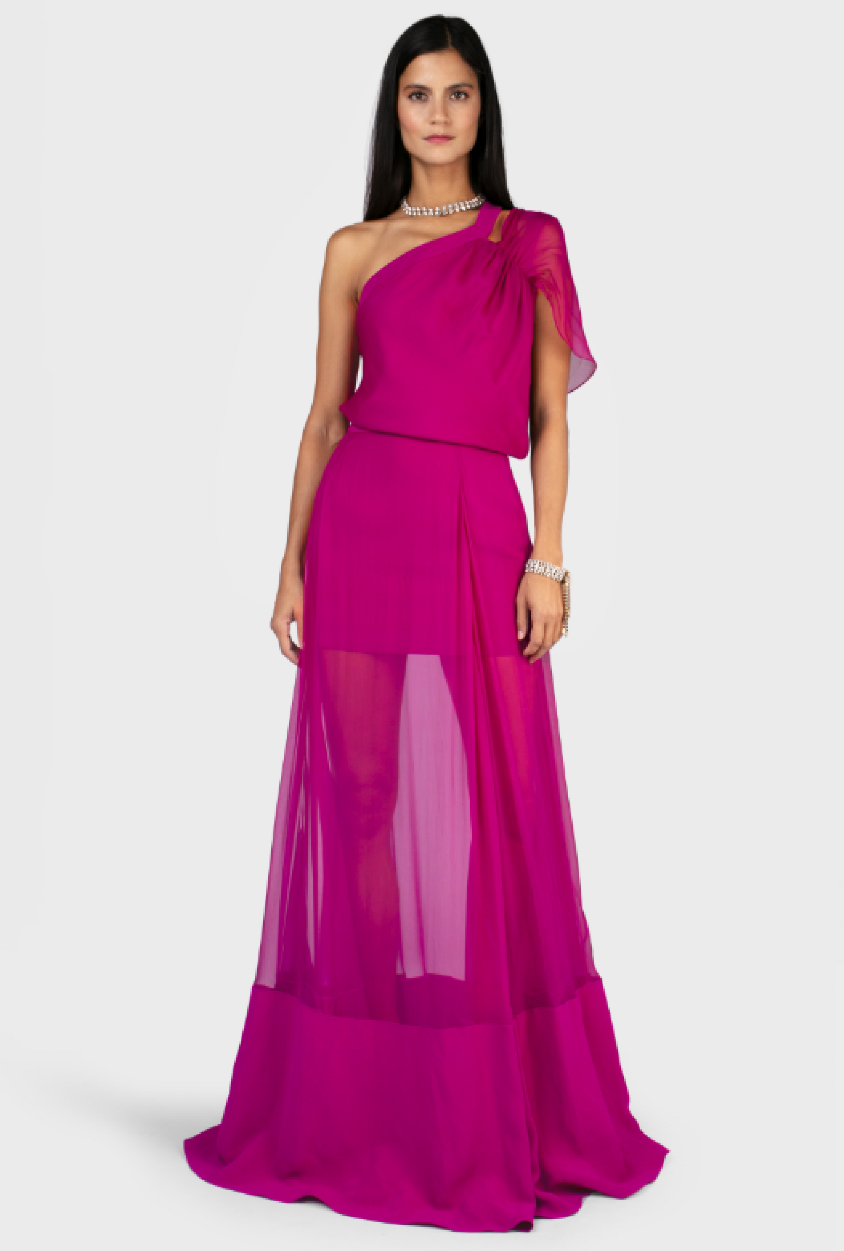 Robe Longue Fuschia