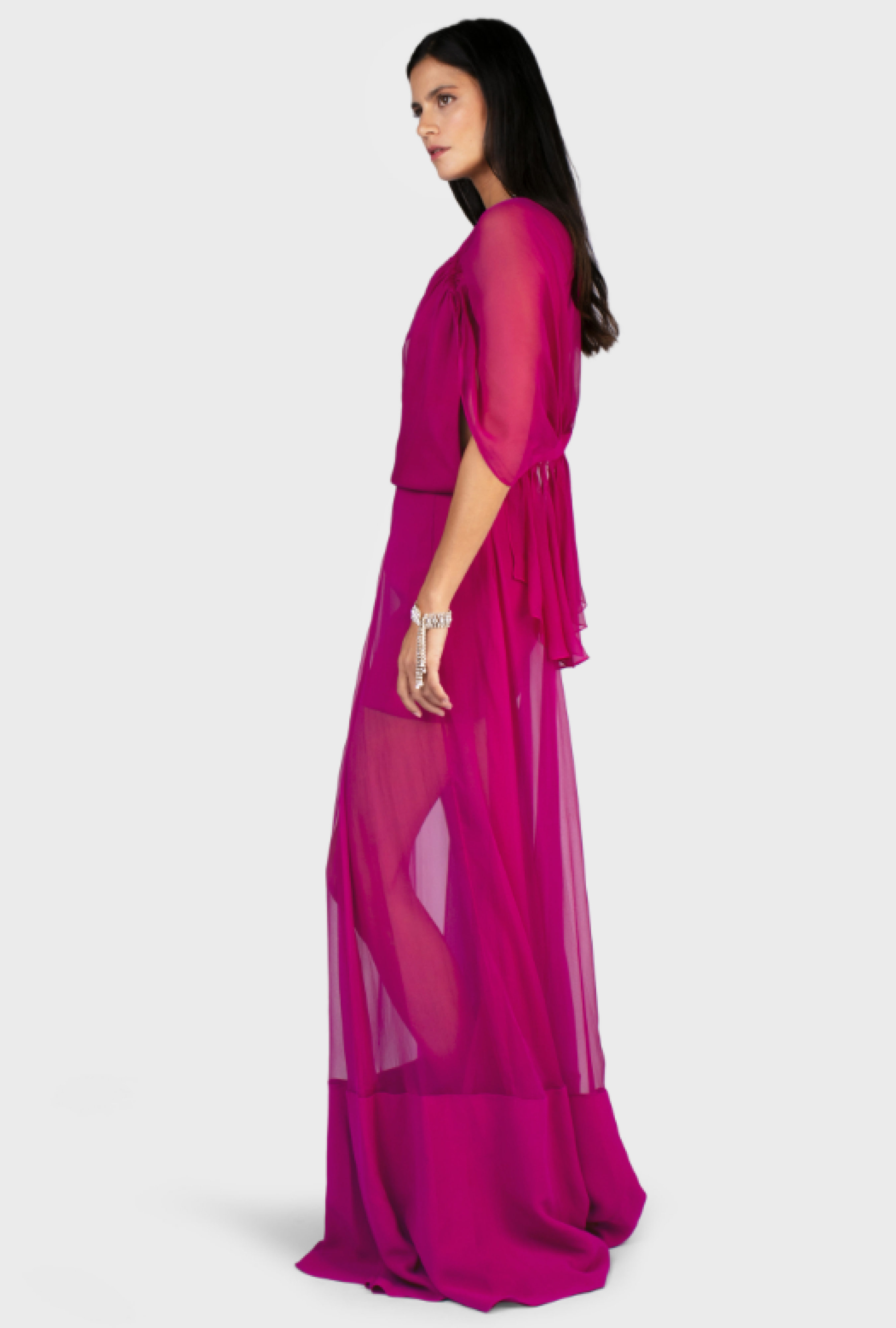 Robe Longue Fuschia