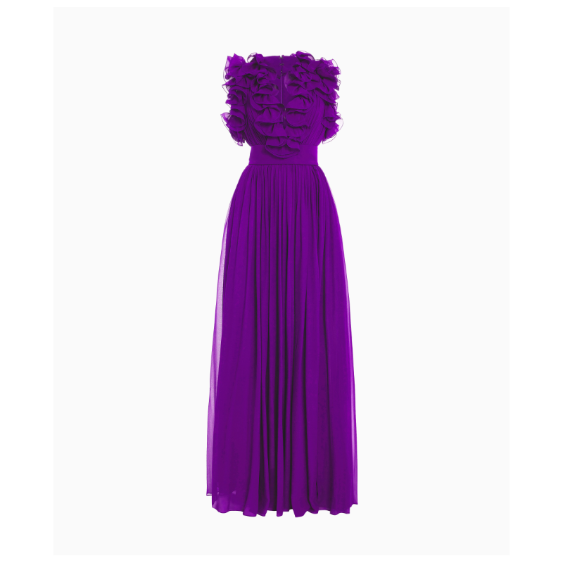 Robe Purple Silk