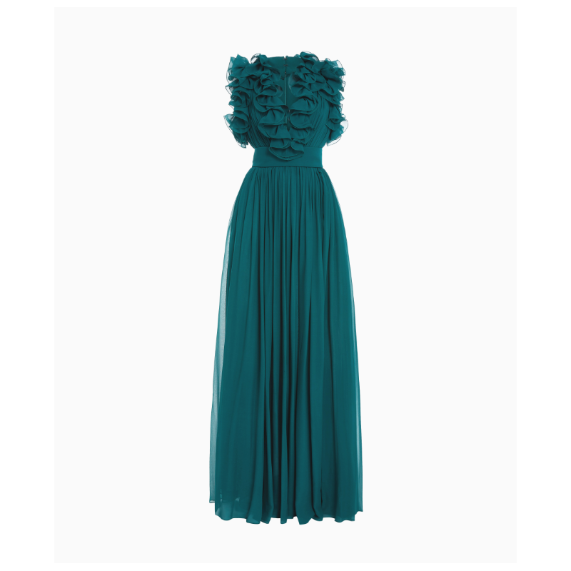 Robe Green silk