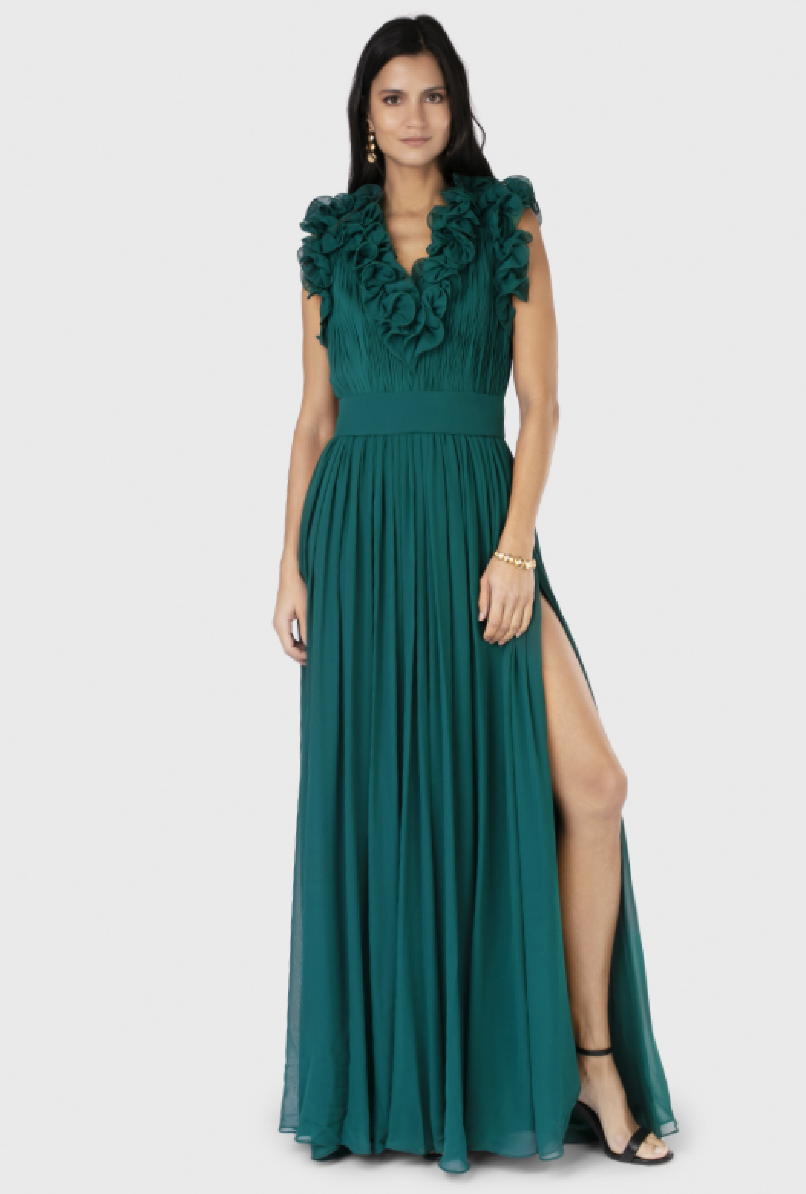 Robe Green silk