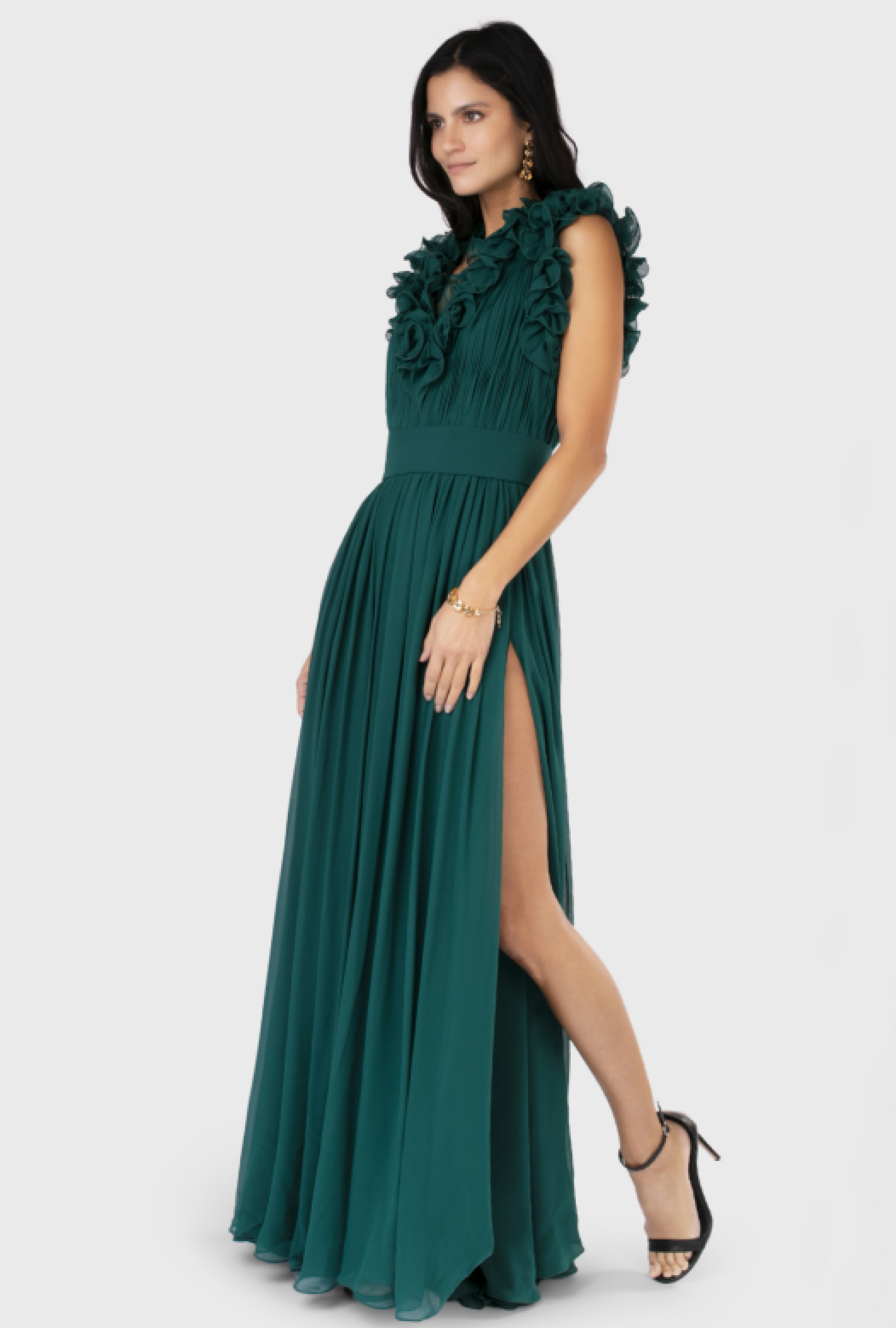 Robe Green silk