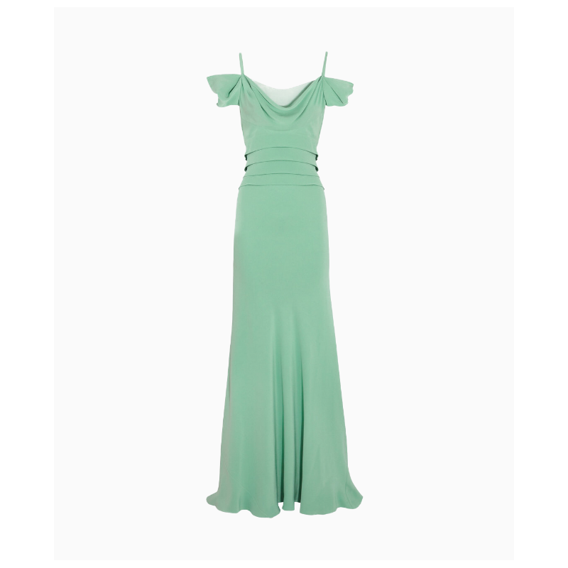 Robe Alberta Ferretti Tiered Silk