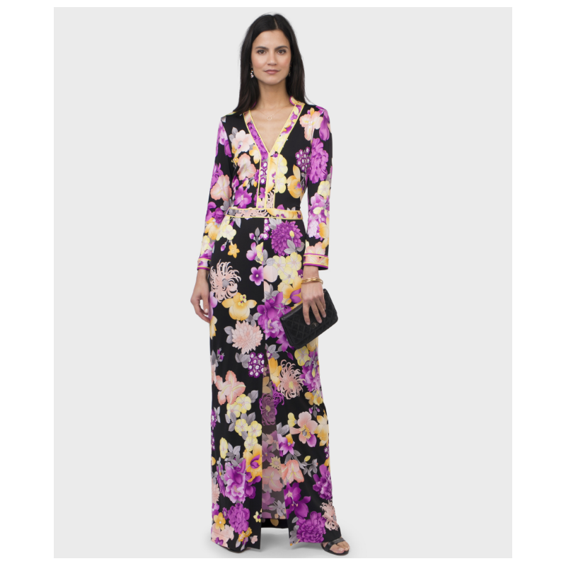 Robe Purple Print