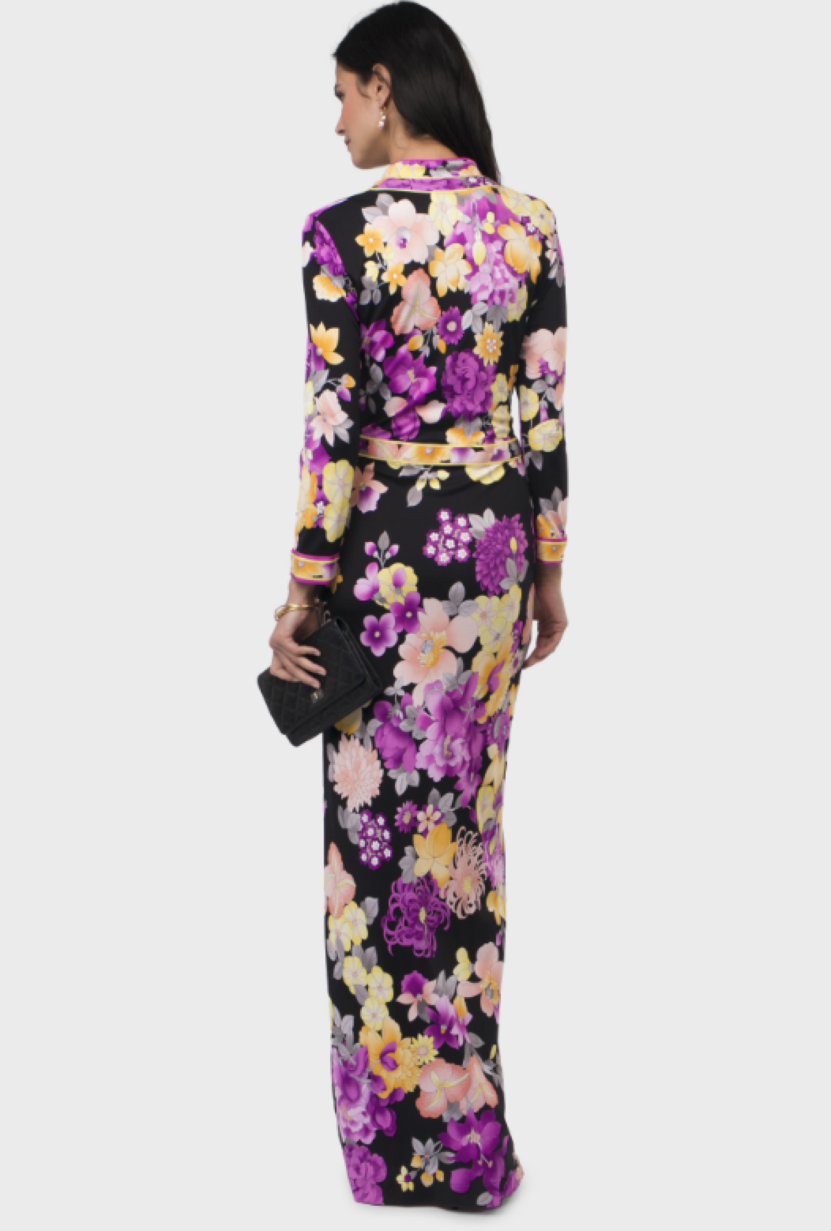 Robe Purple Print