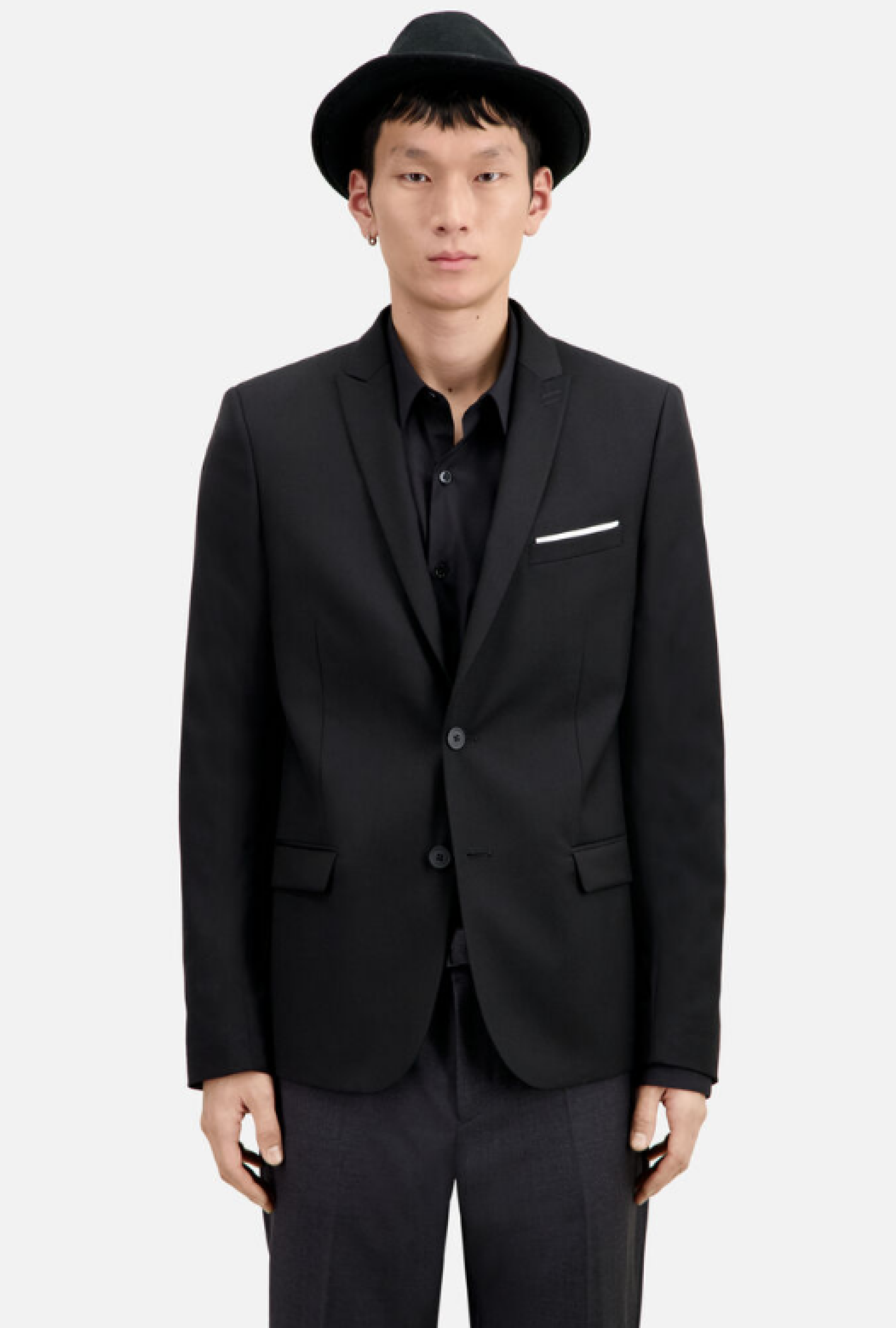 Costume Noire en Laine