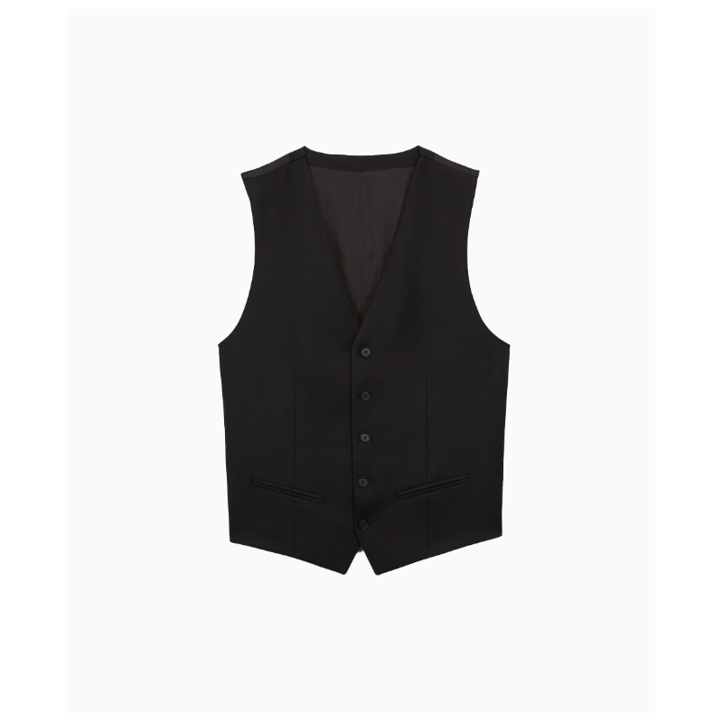 Gilet The Kooples de Costume Noir en Laine