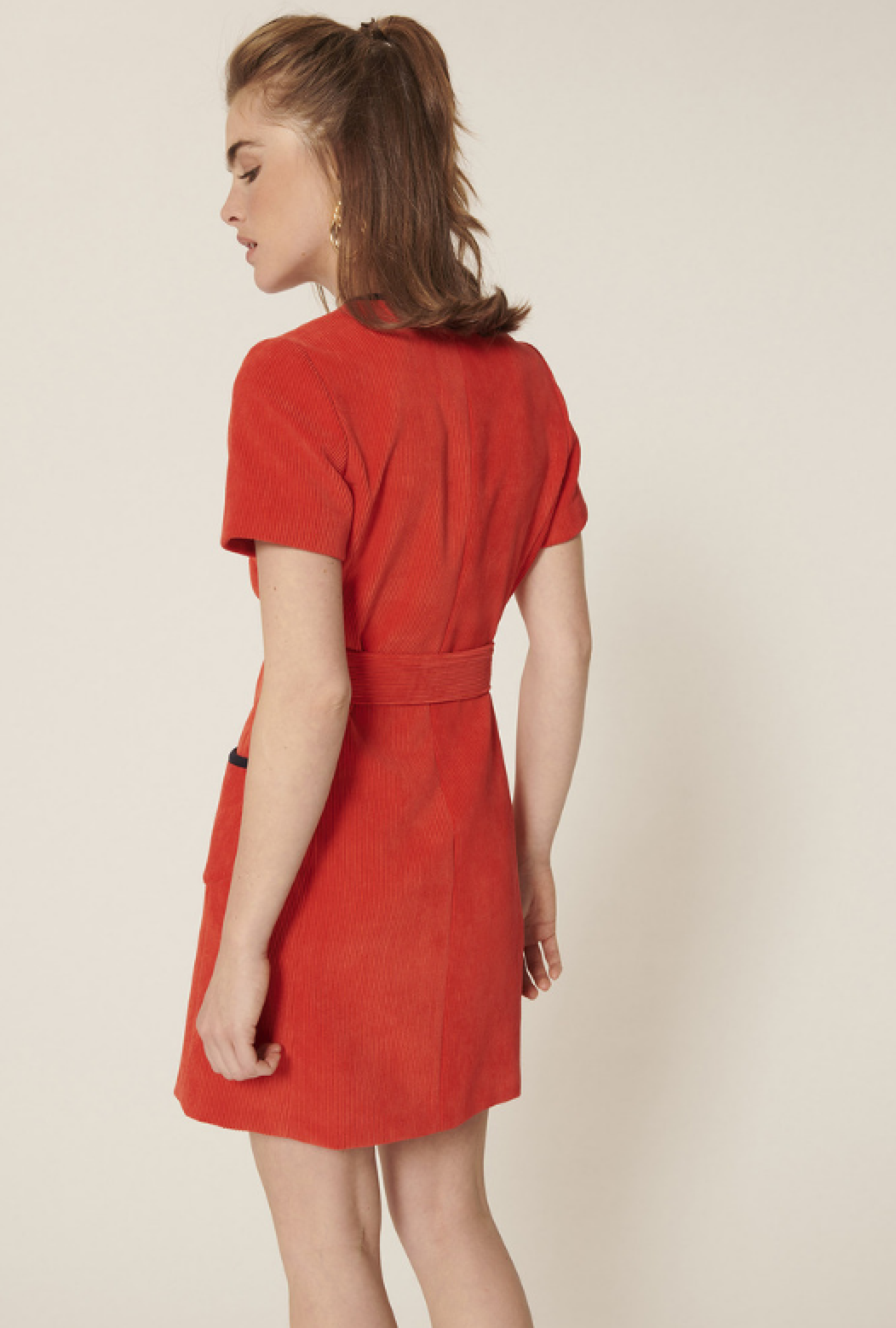 Robe Rythme Vermillon