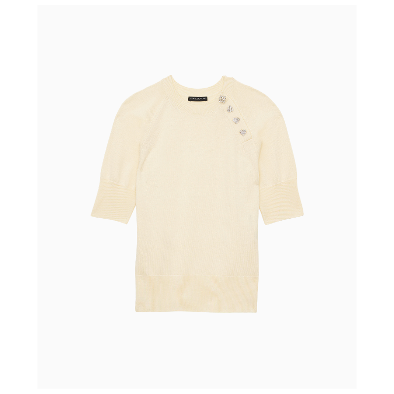 Pull Tara Jarmon Pastelle Écru