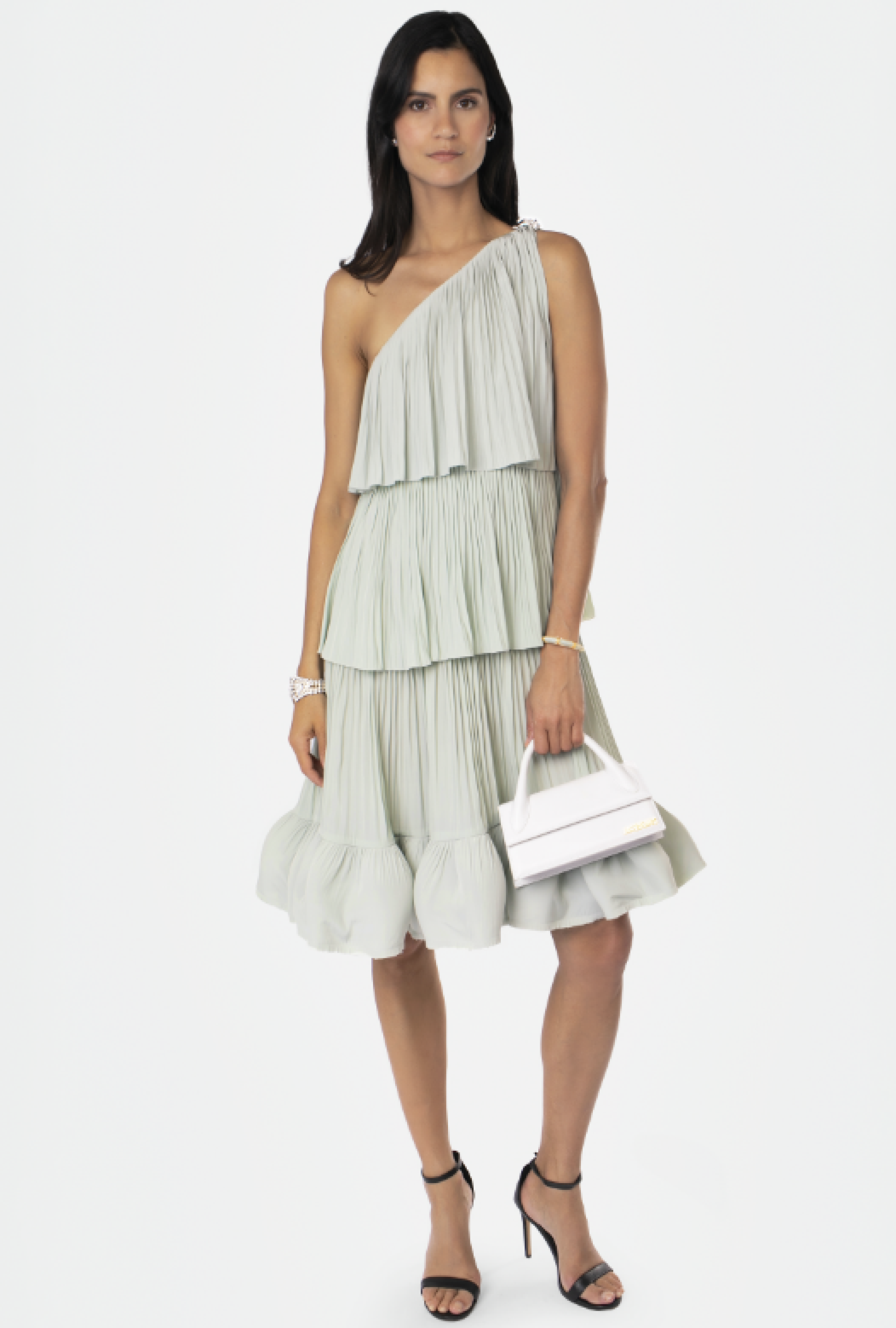 Robe Charmeuse Sauge