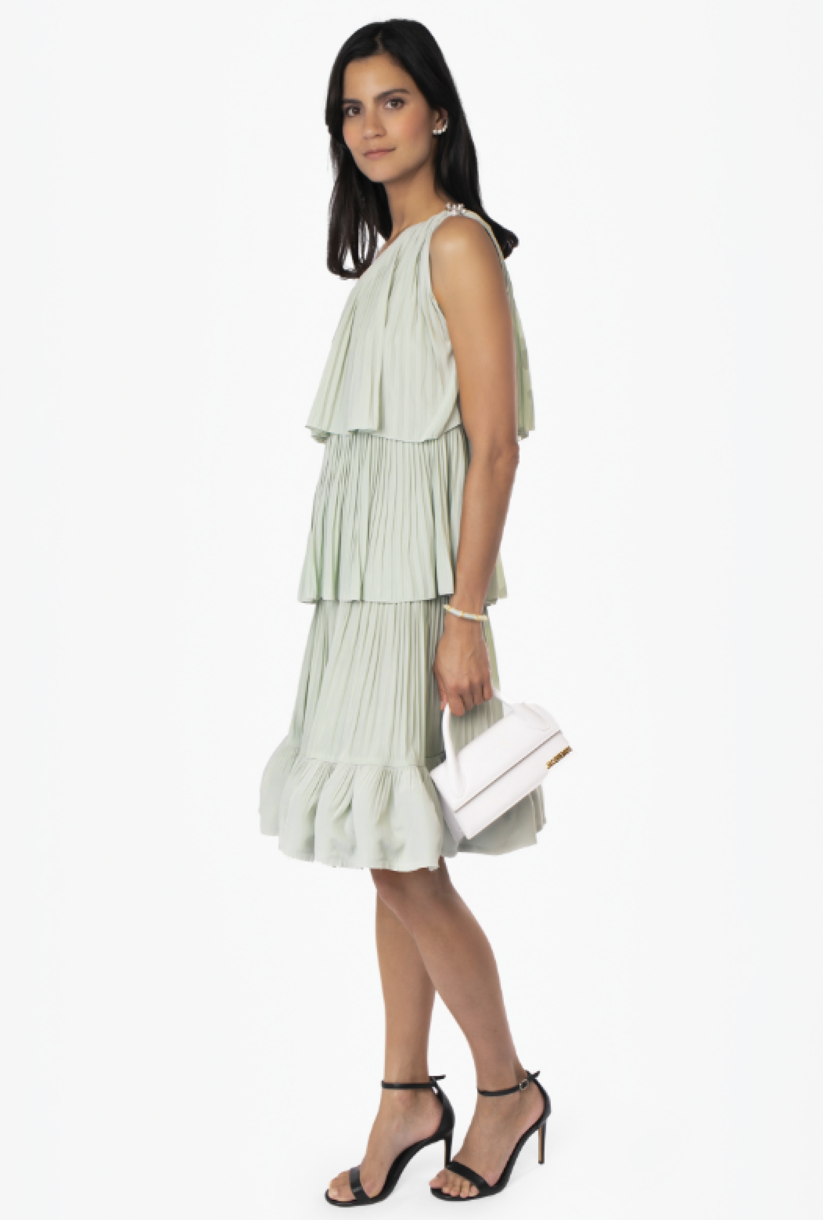 Robe Charmeuse Sauge