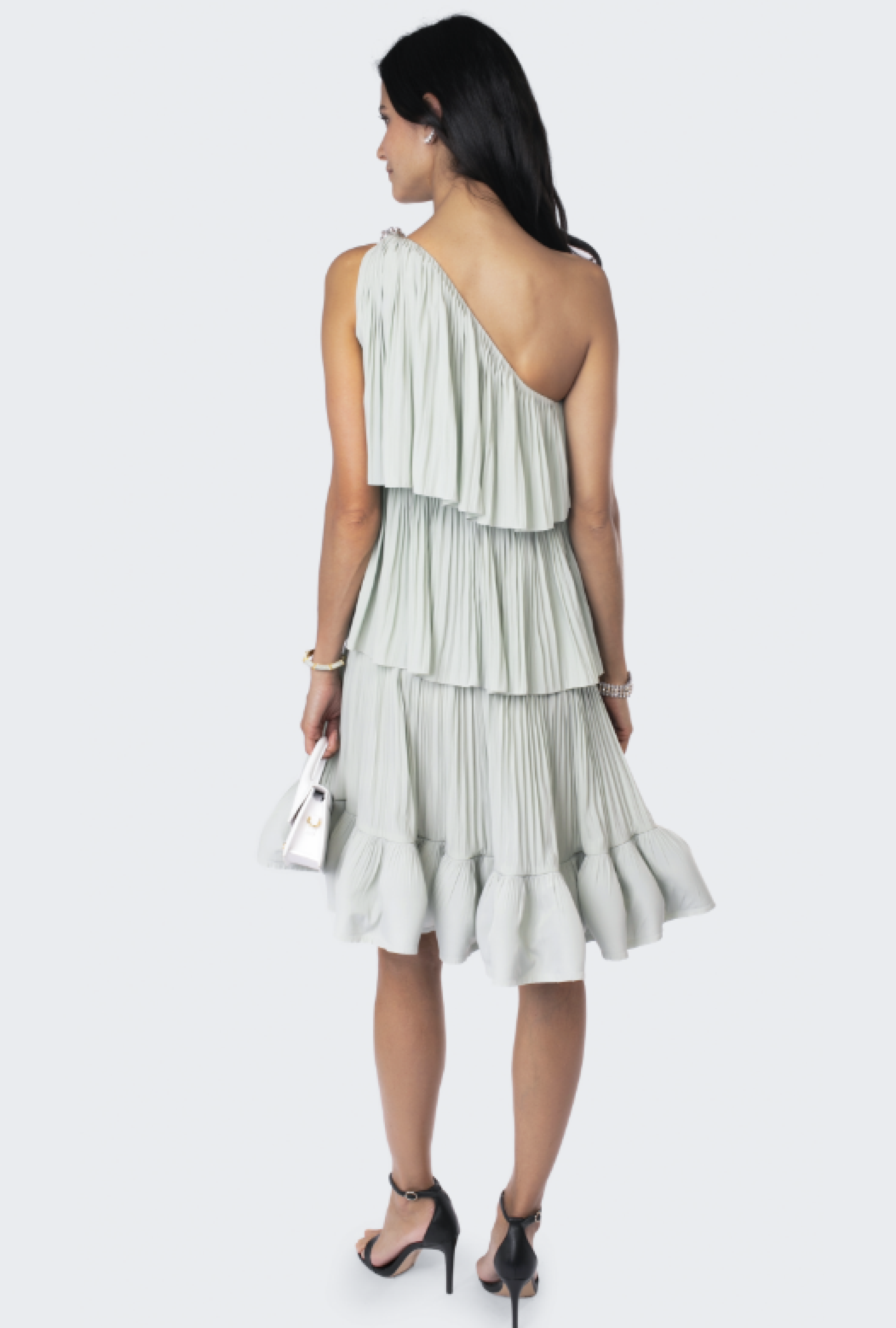 Robe Charmeuse Sauge