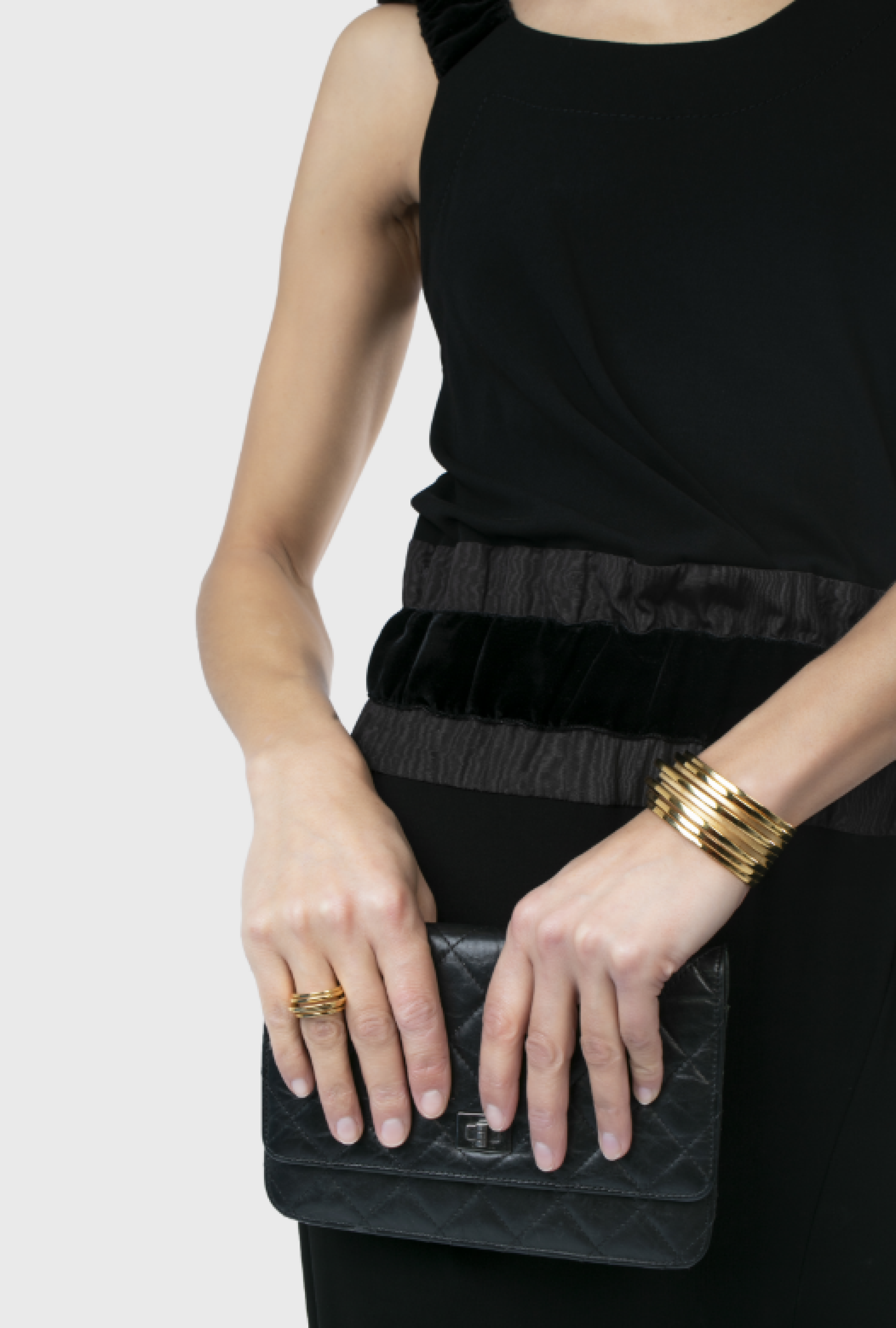 Combinaison Noire Bi-Matière