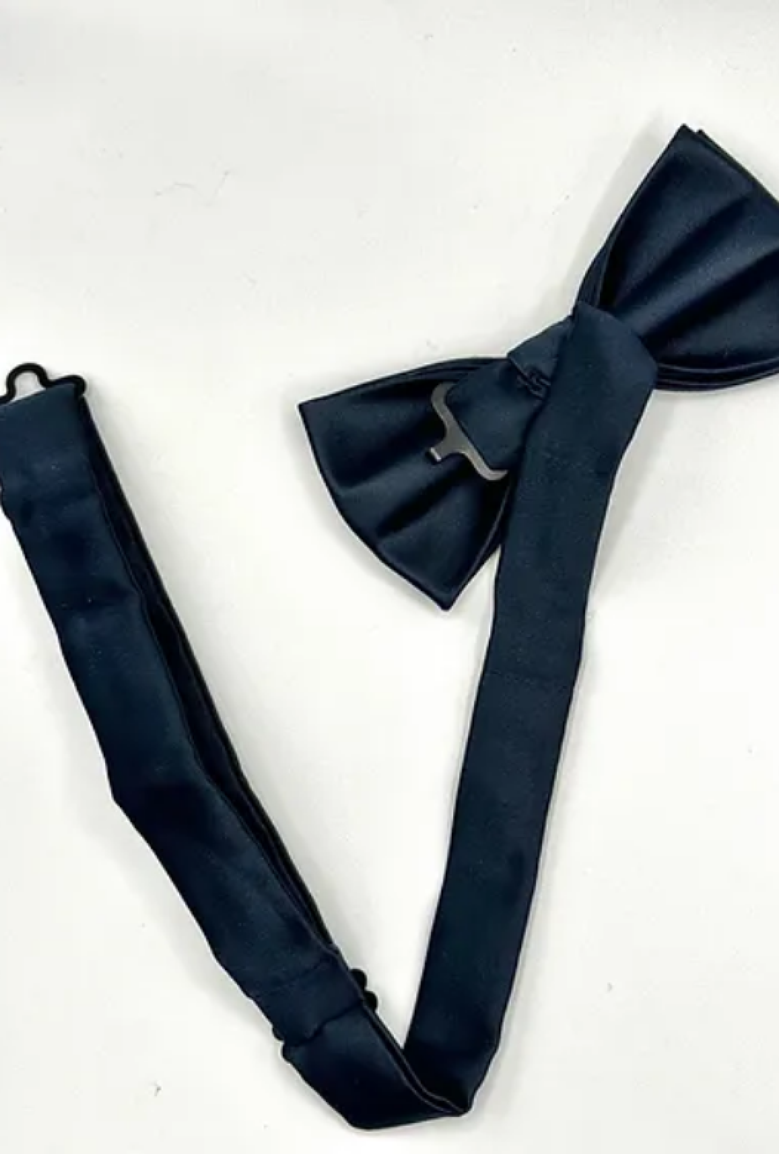 Noeud Papillon Satin Marine