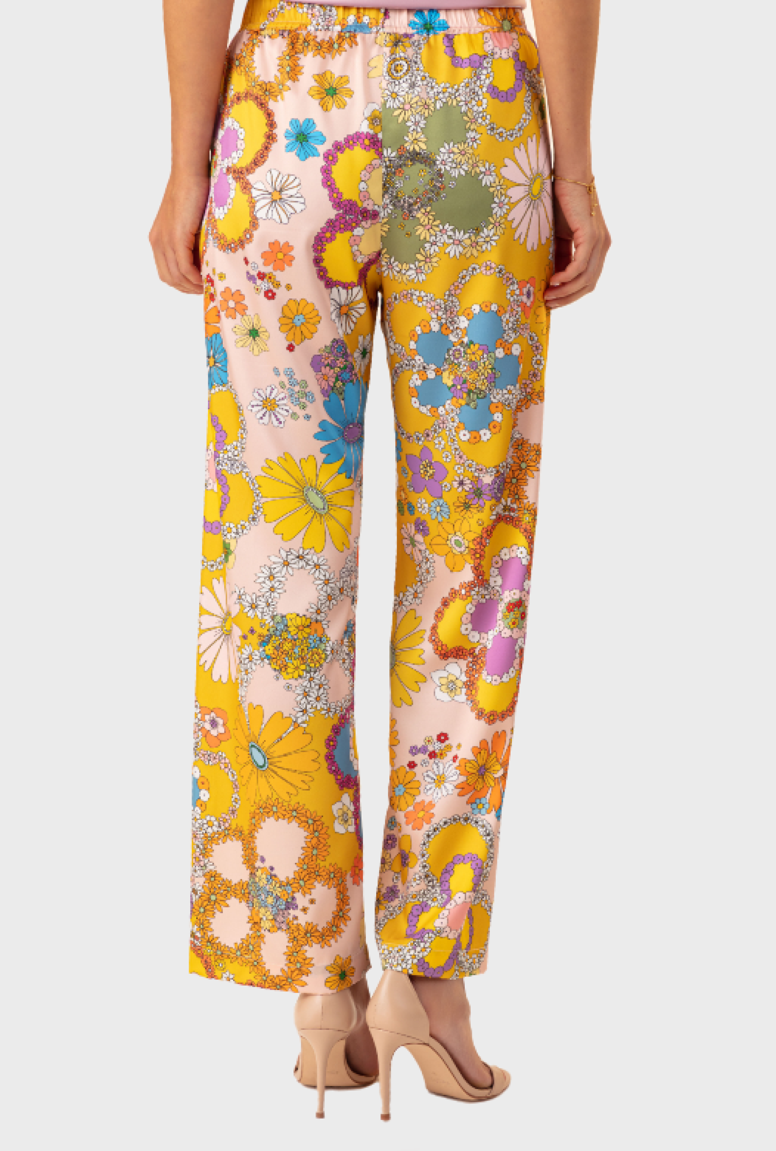 Pantalon Jacinthe Coloré Fleuri