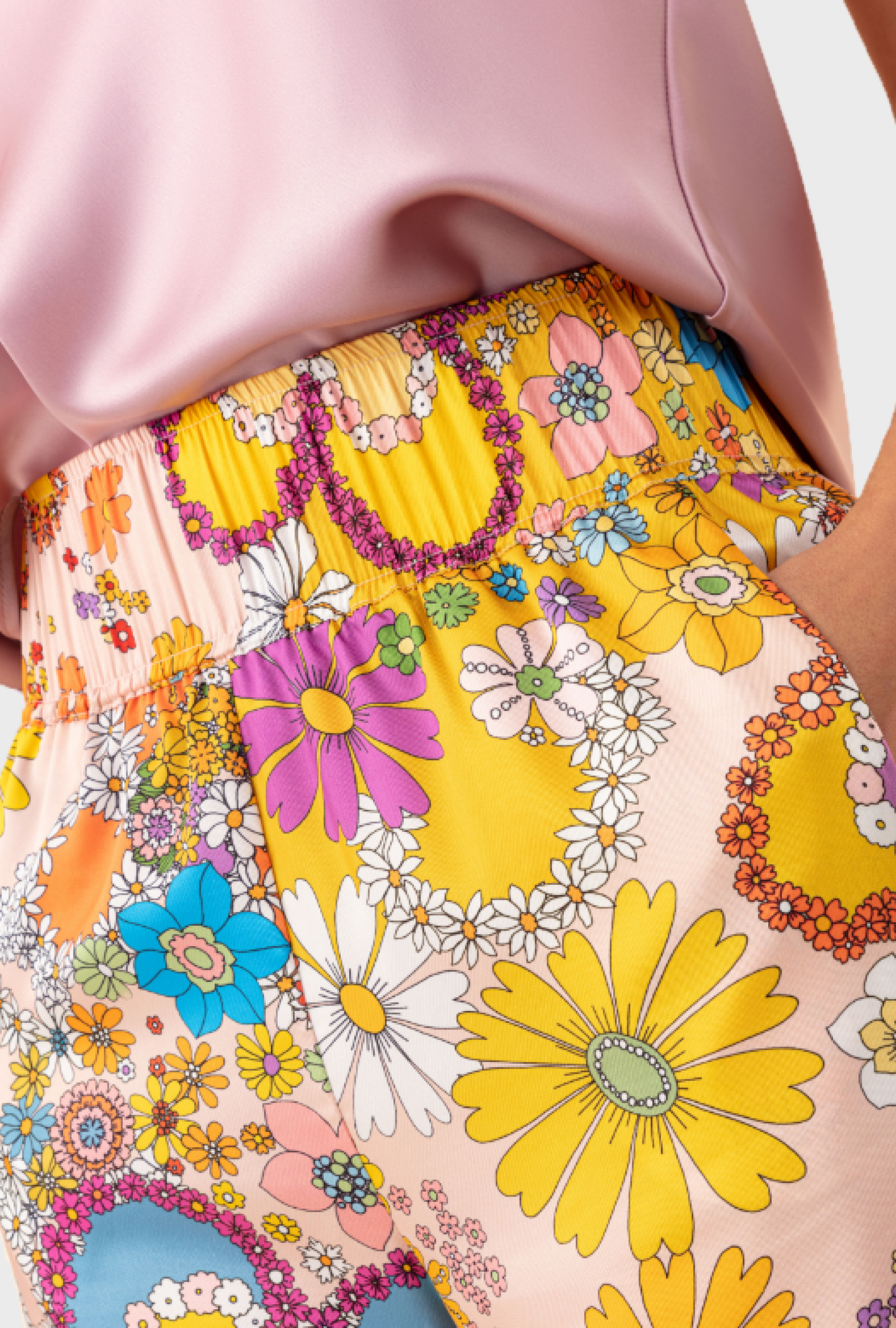 Pantalon Jacinthe Coloré Fleuri
