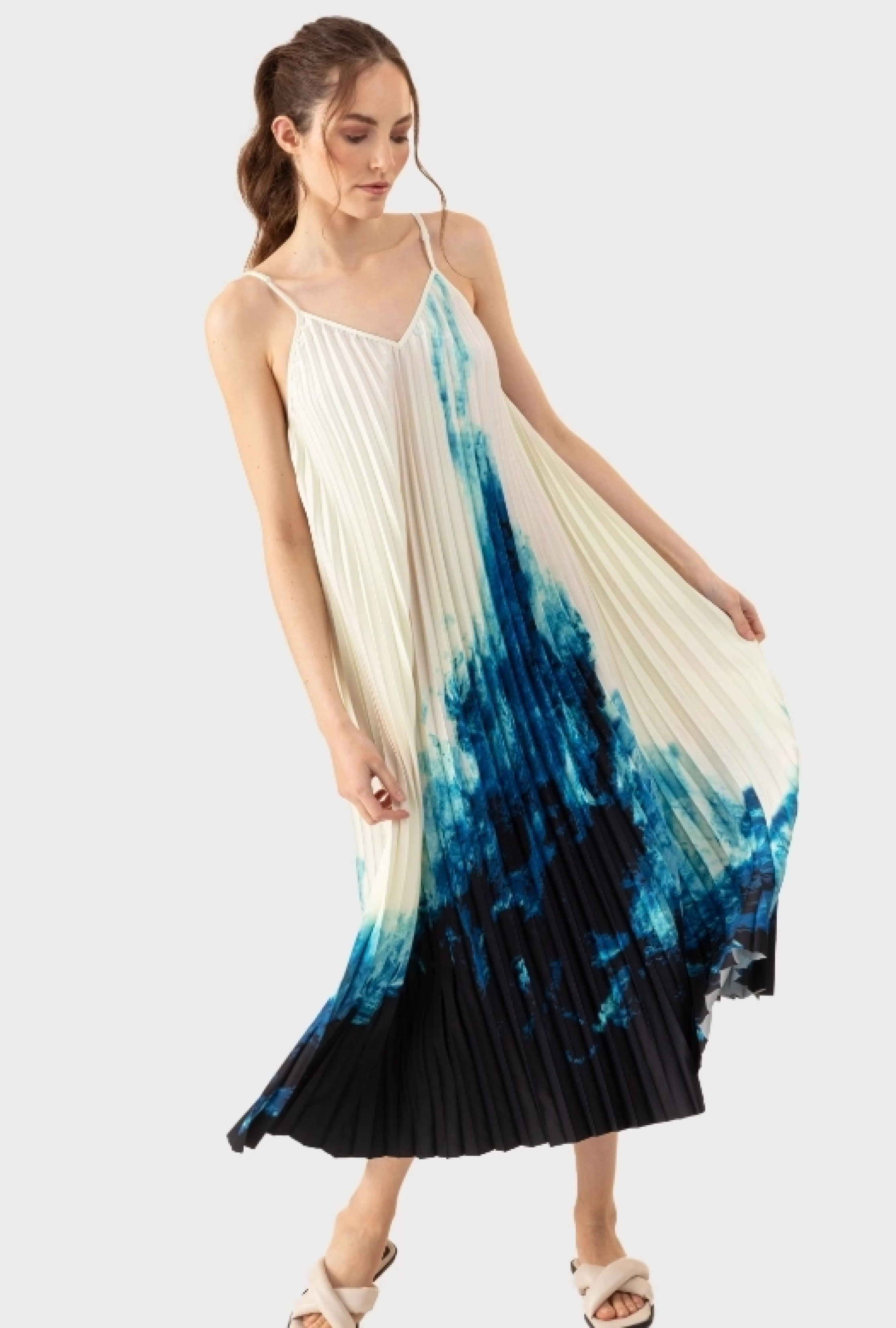 Robe Lagune Plissée