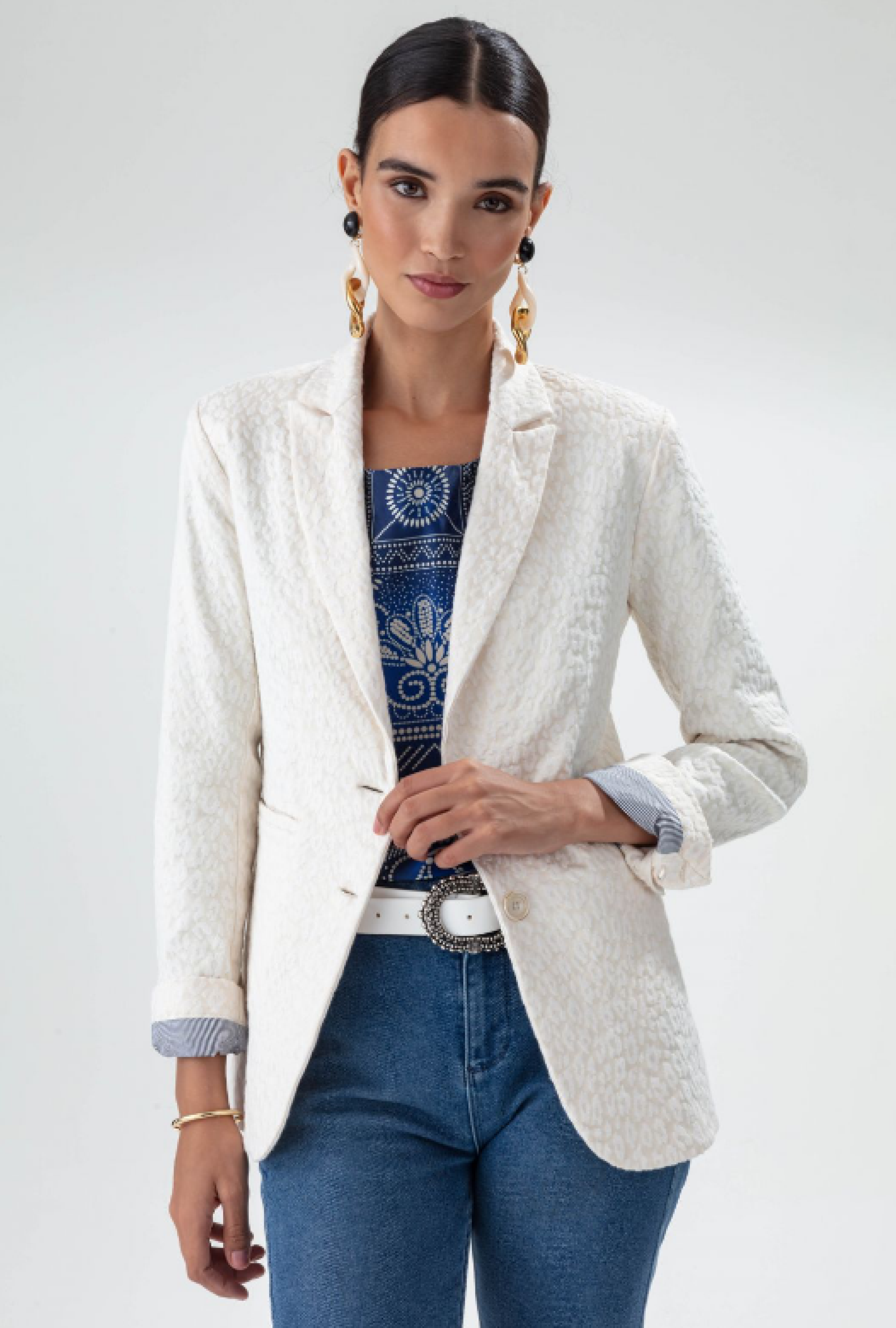 Veste Eiffel Leopard Ecru