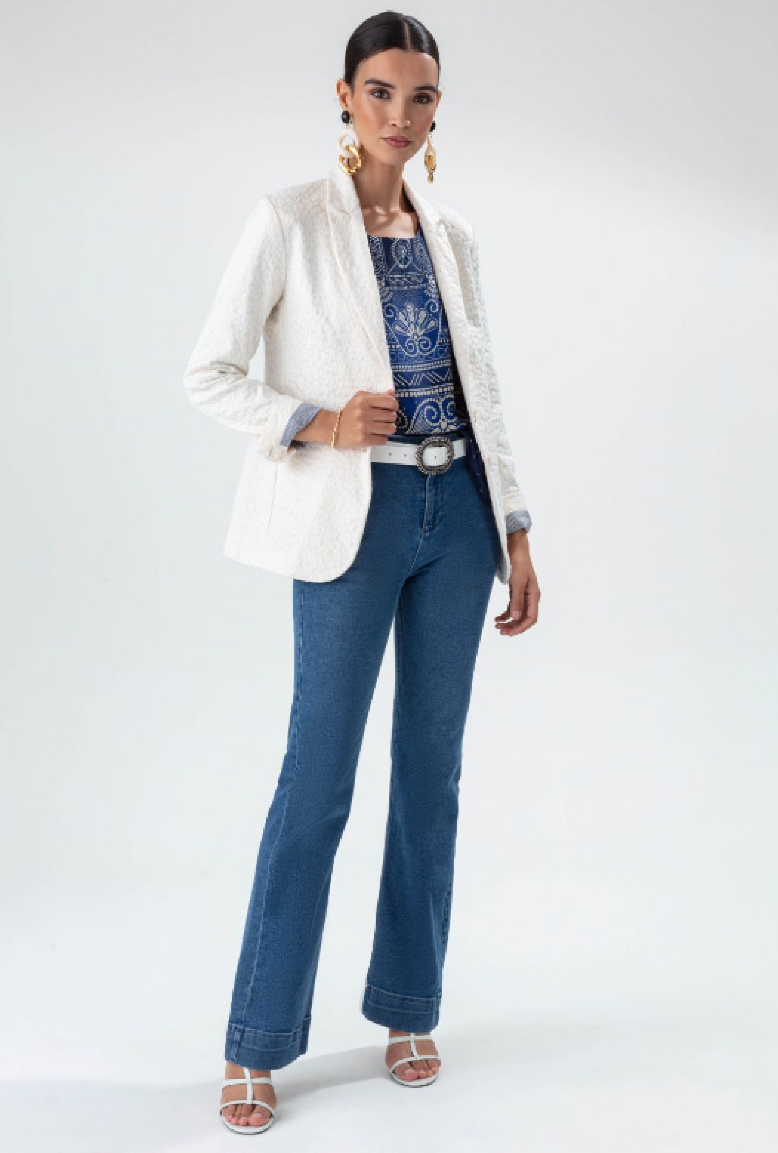 Veste Eiffel Leopard Ecru