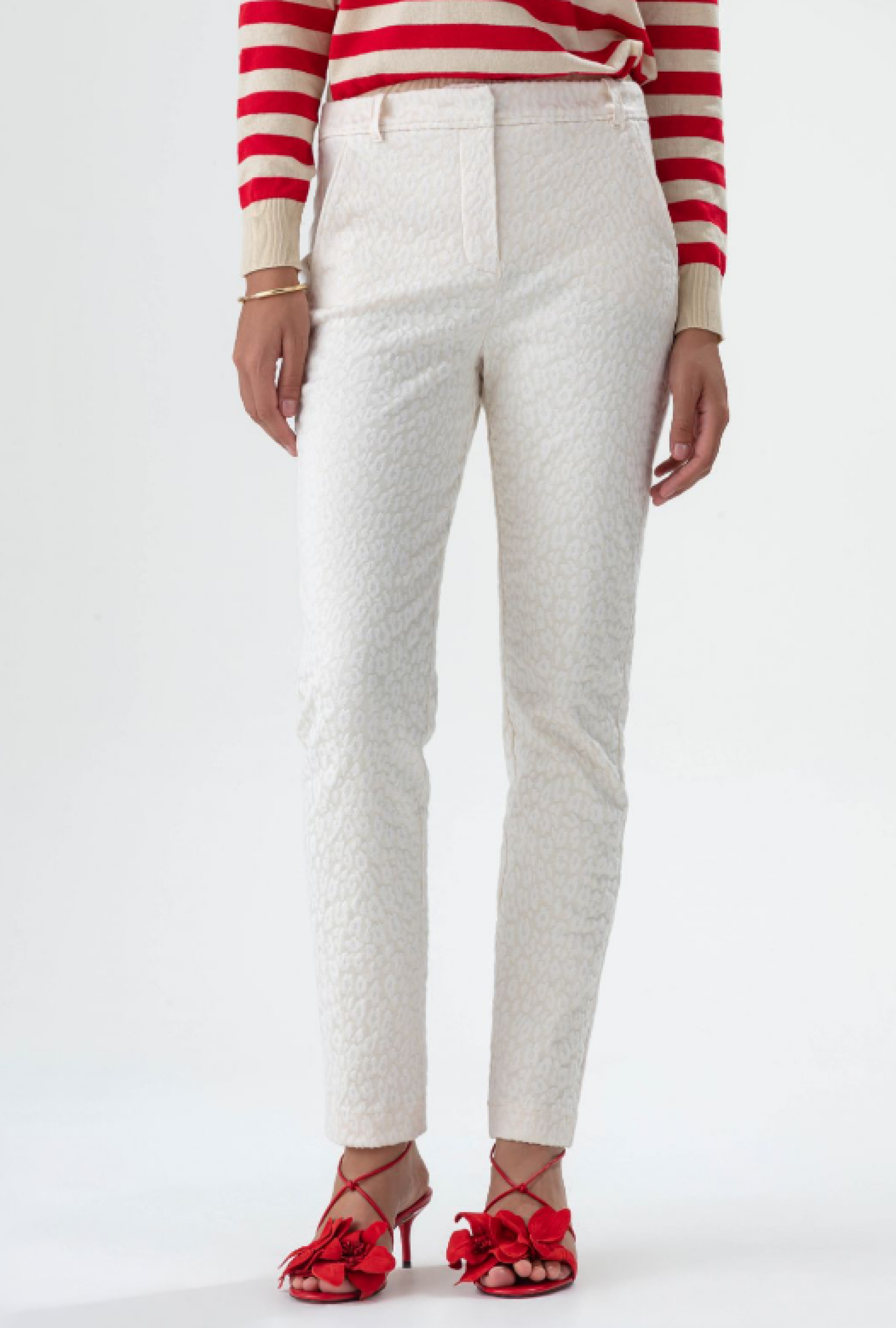 Pantalon Paris Jacquard Ecru