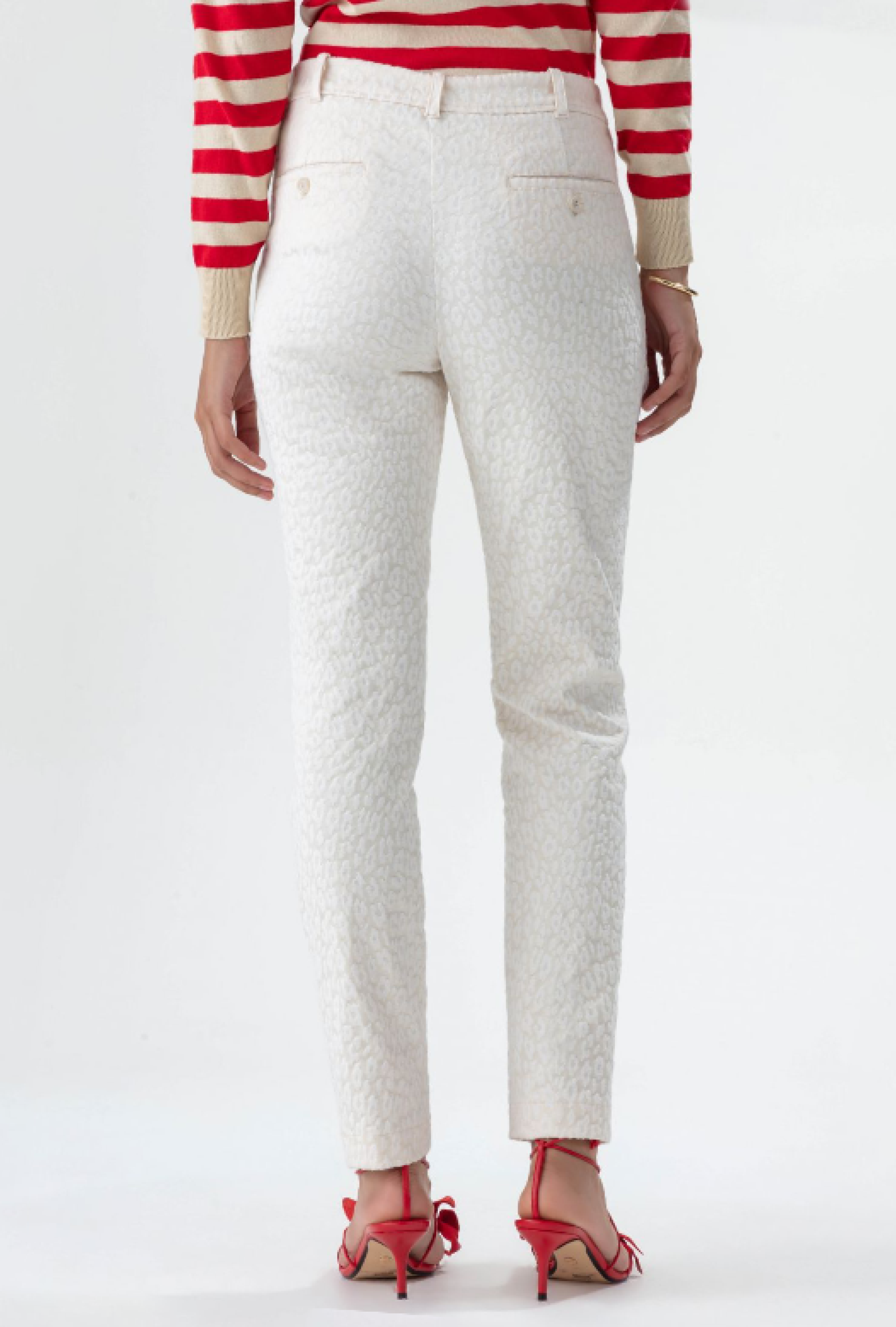 Pantalon Paris Jacquard Ecru