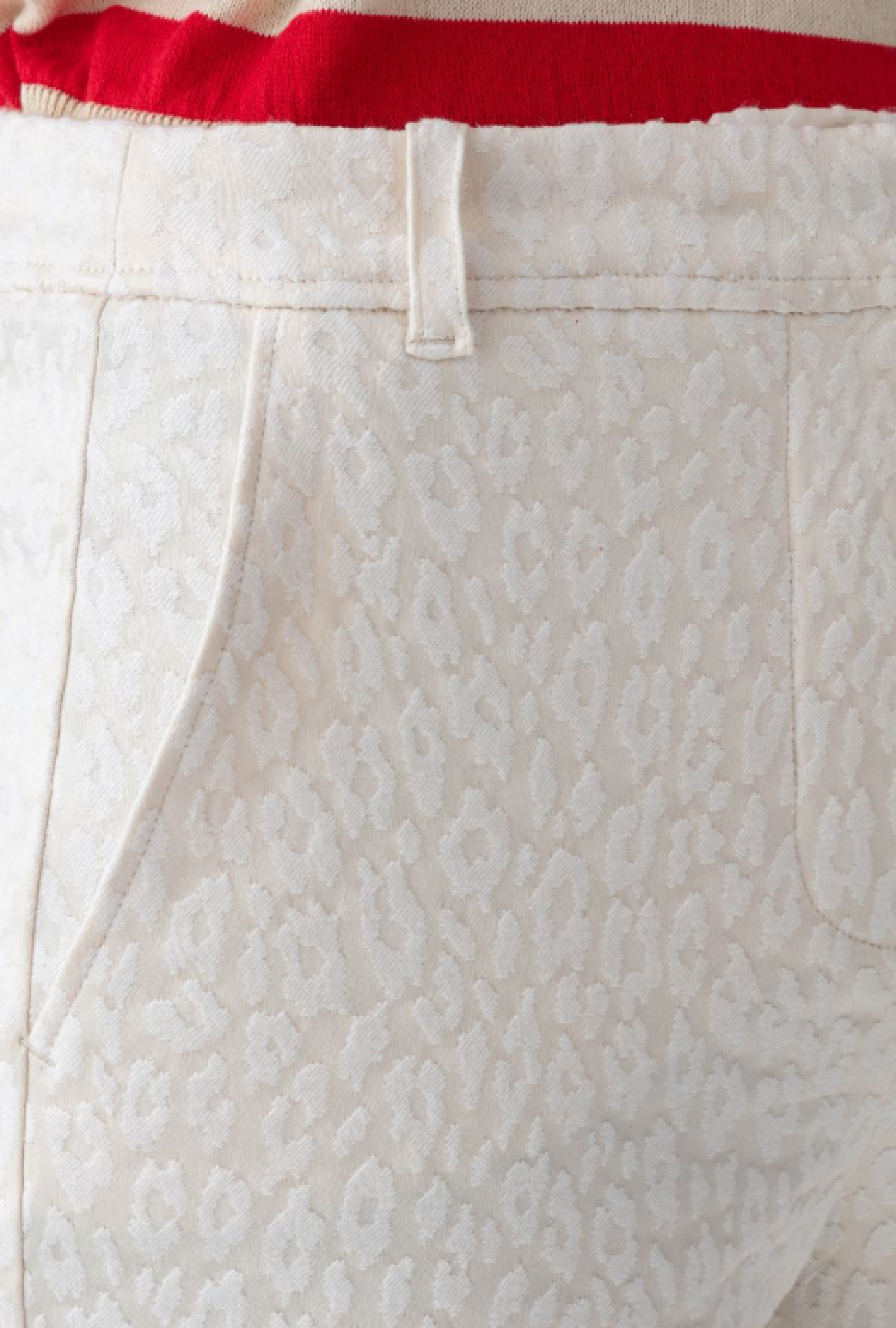 Pantalon Paris Jacquard Ecru