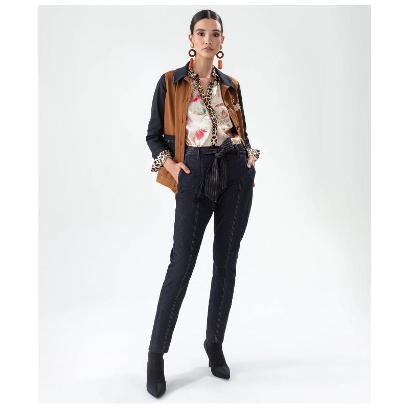 Pantalon Bleu Blanc Rouge Lynx Jean