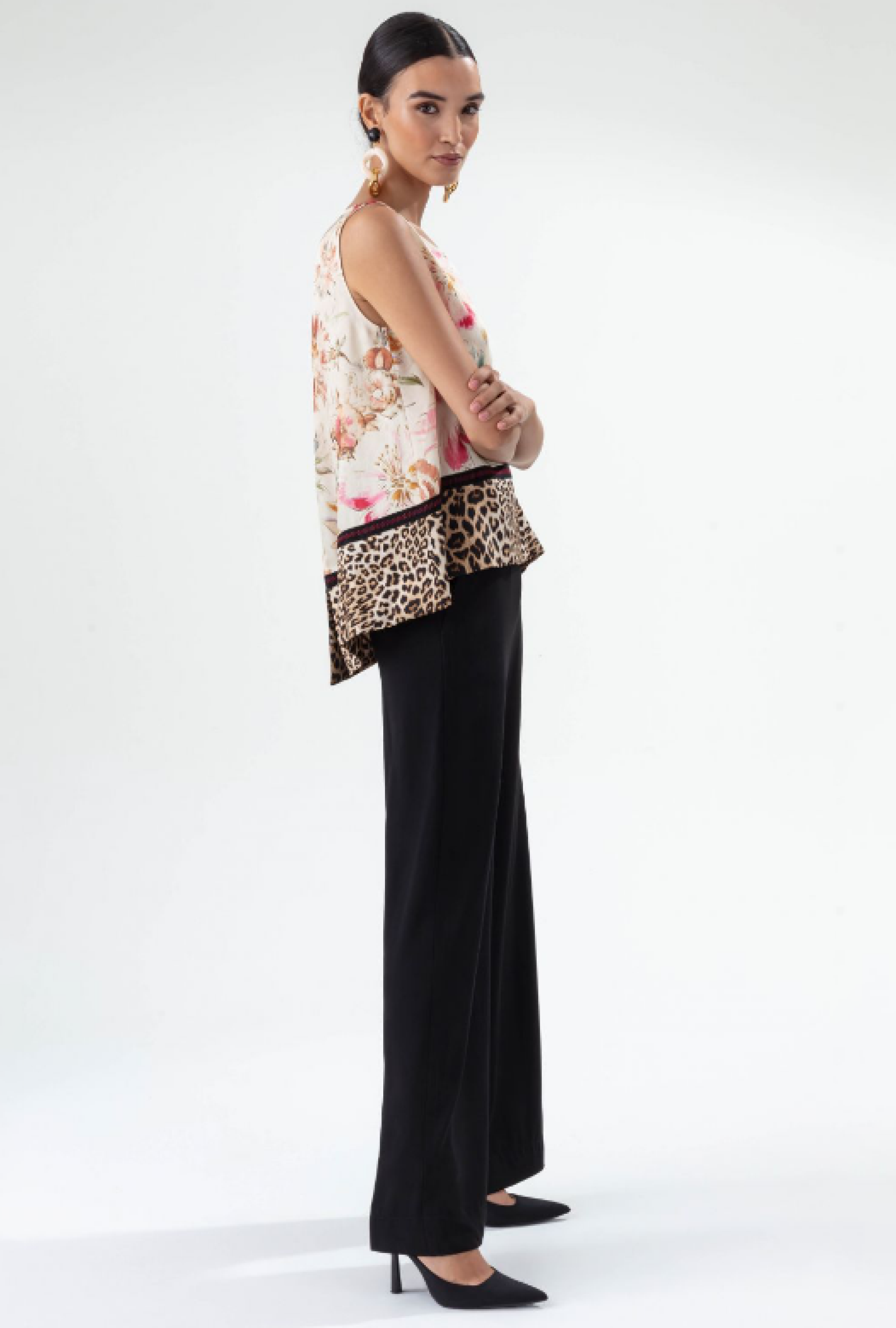 Top Silhouette Imprimé