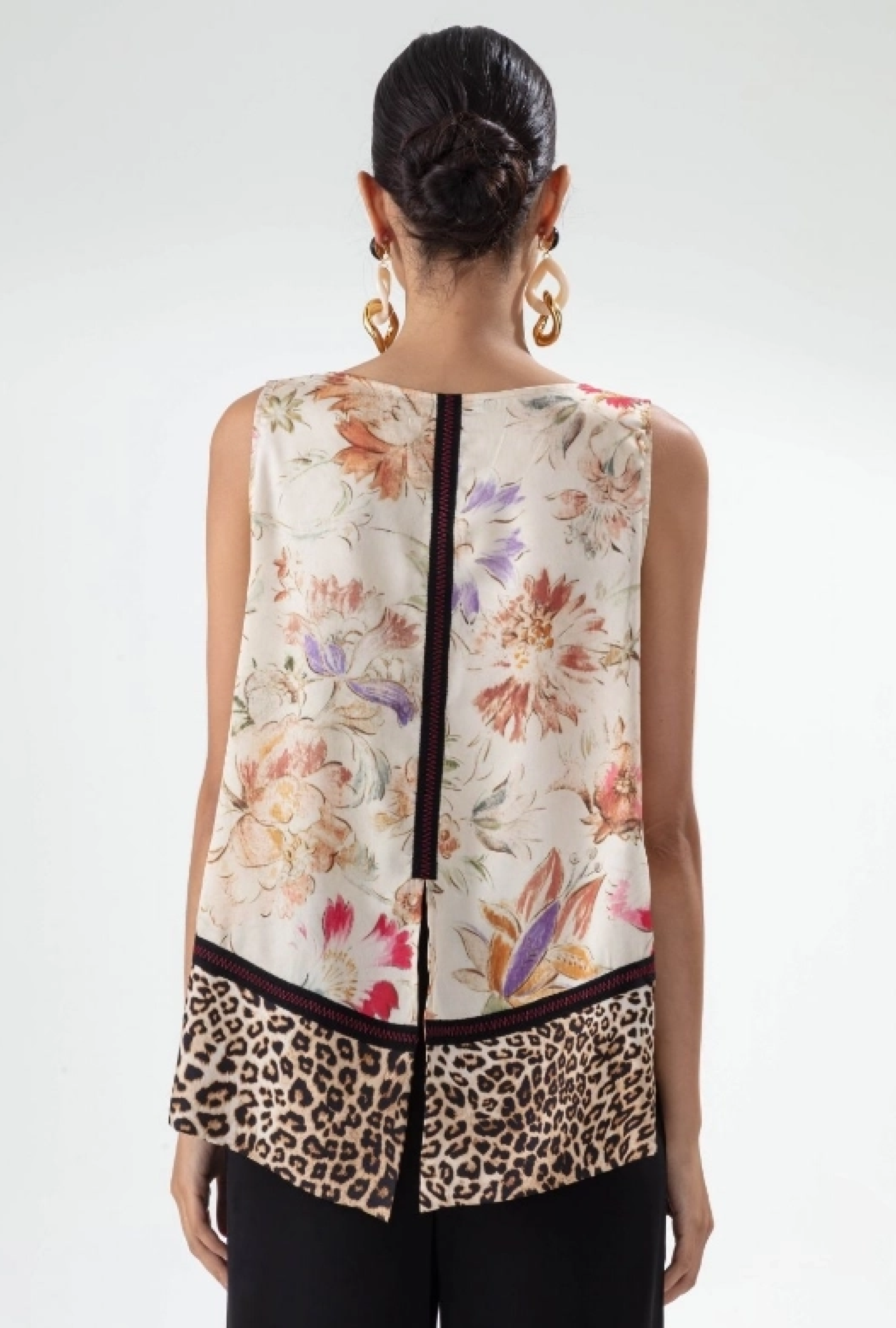 Top Silhouette Imprimé