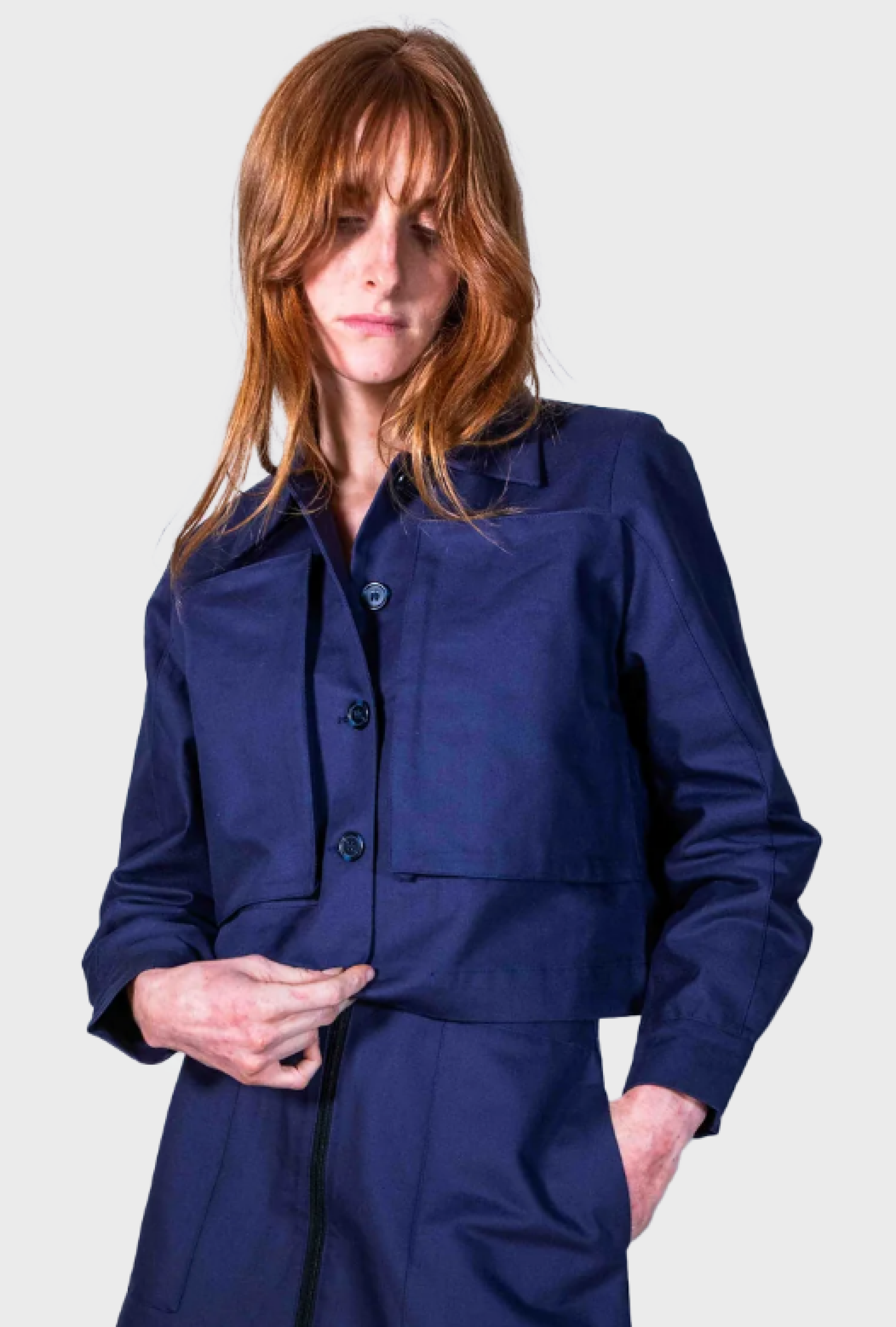 Veste Pokka Crop Marine