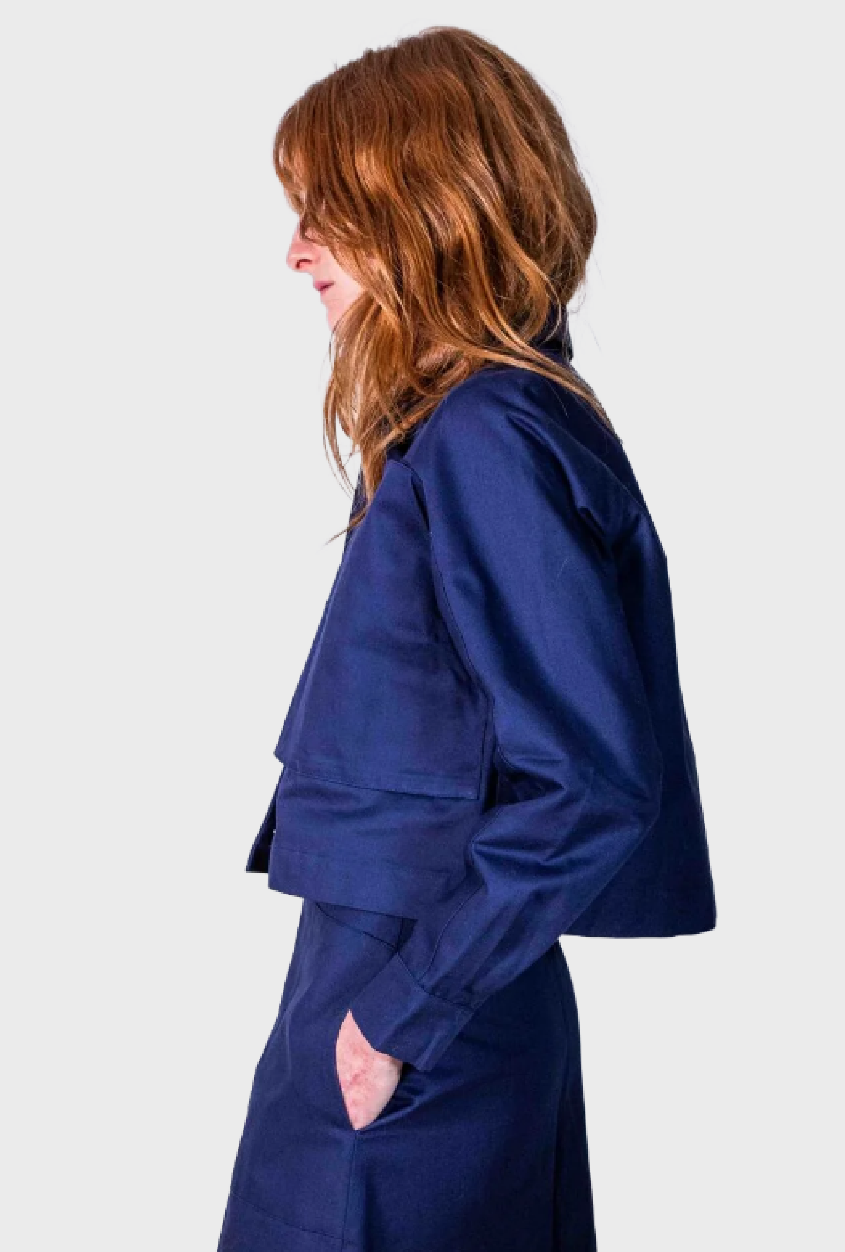 Veste Pokka Crop Marine