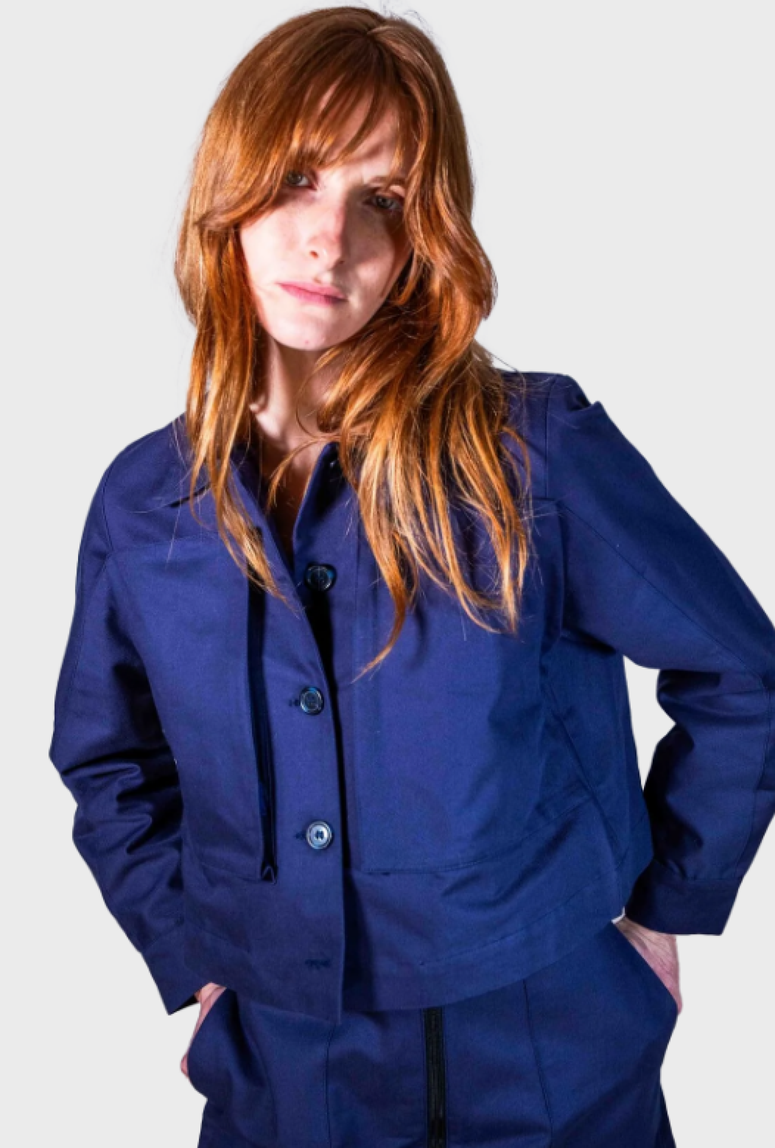 Veste Pokka Crop Marine