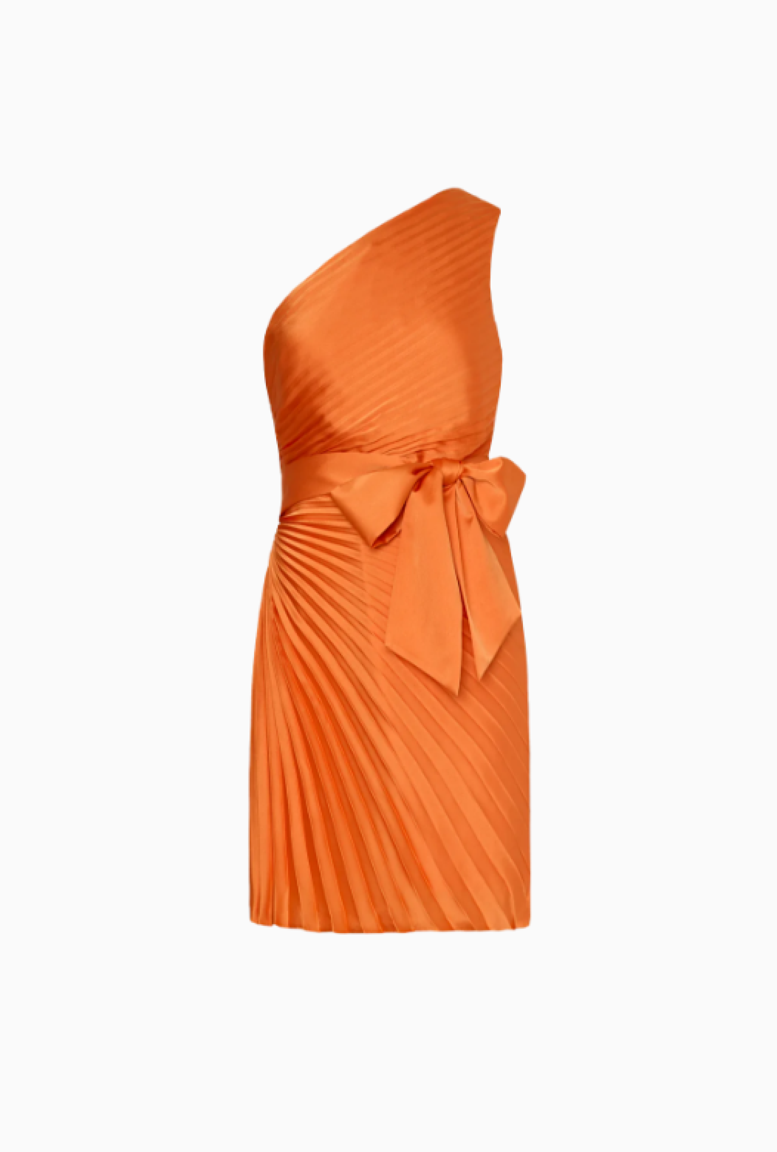 Robe Estie Satin Pleated