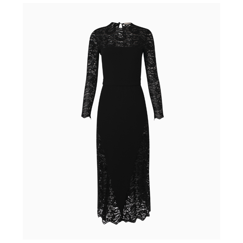 Robe Ungaro Fourreau Dentelle Noire