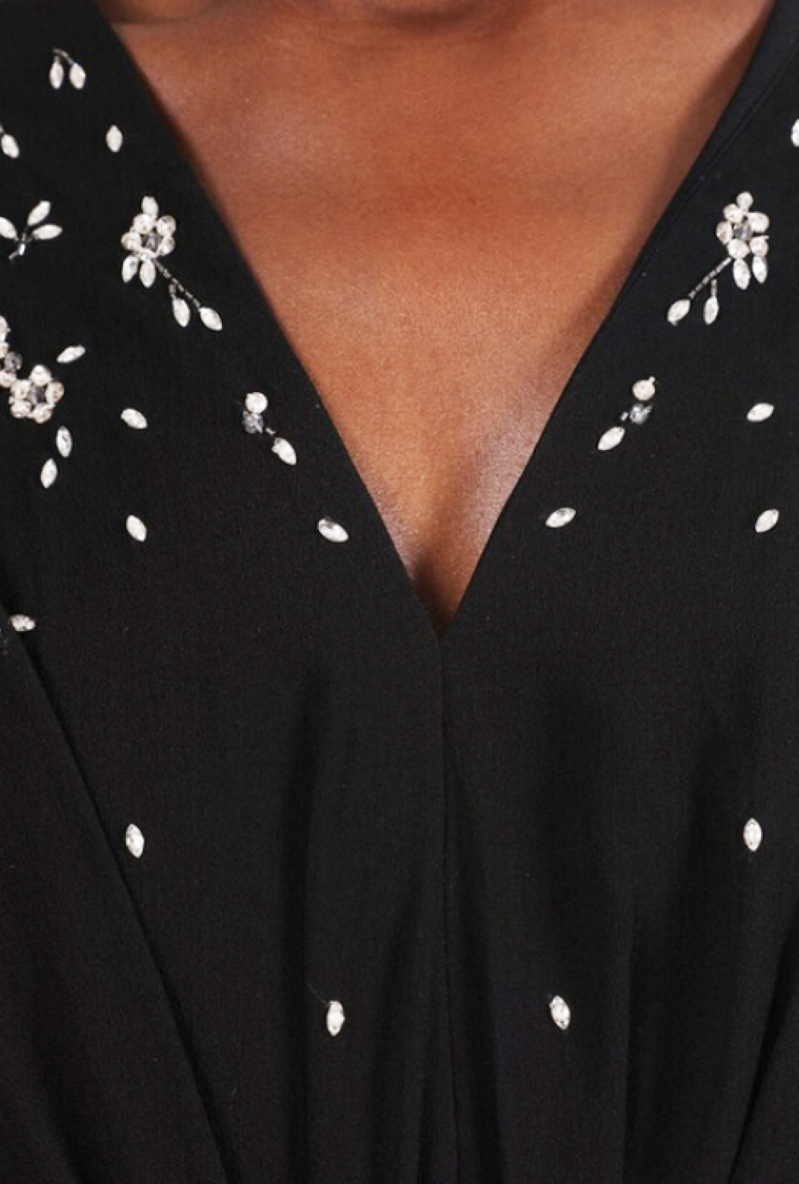 Robe Black Embellished