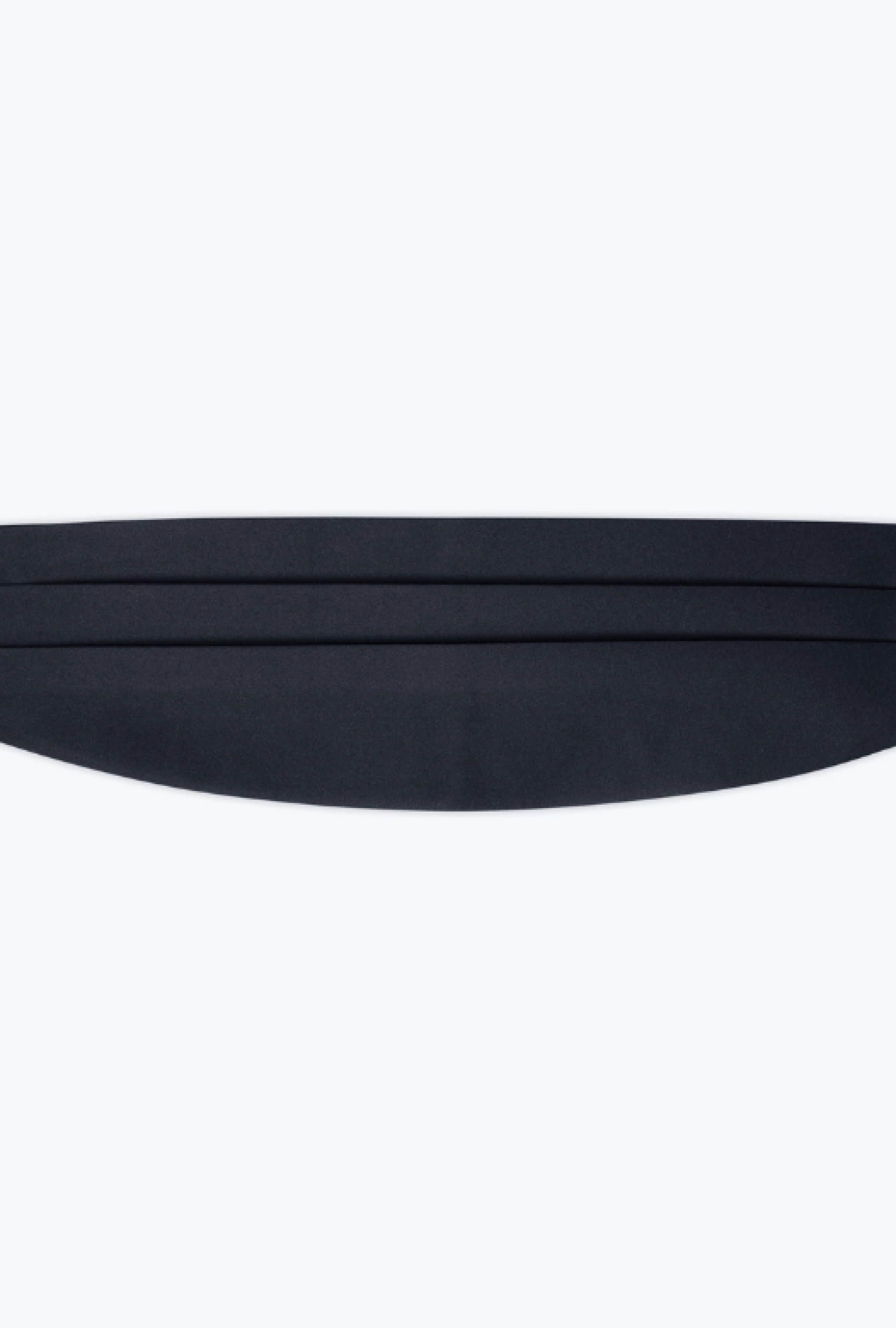 Ceinture Plissée Satin Bleu