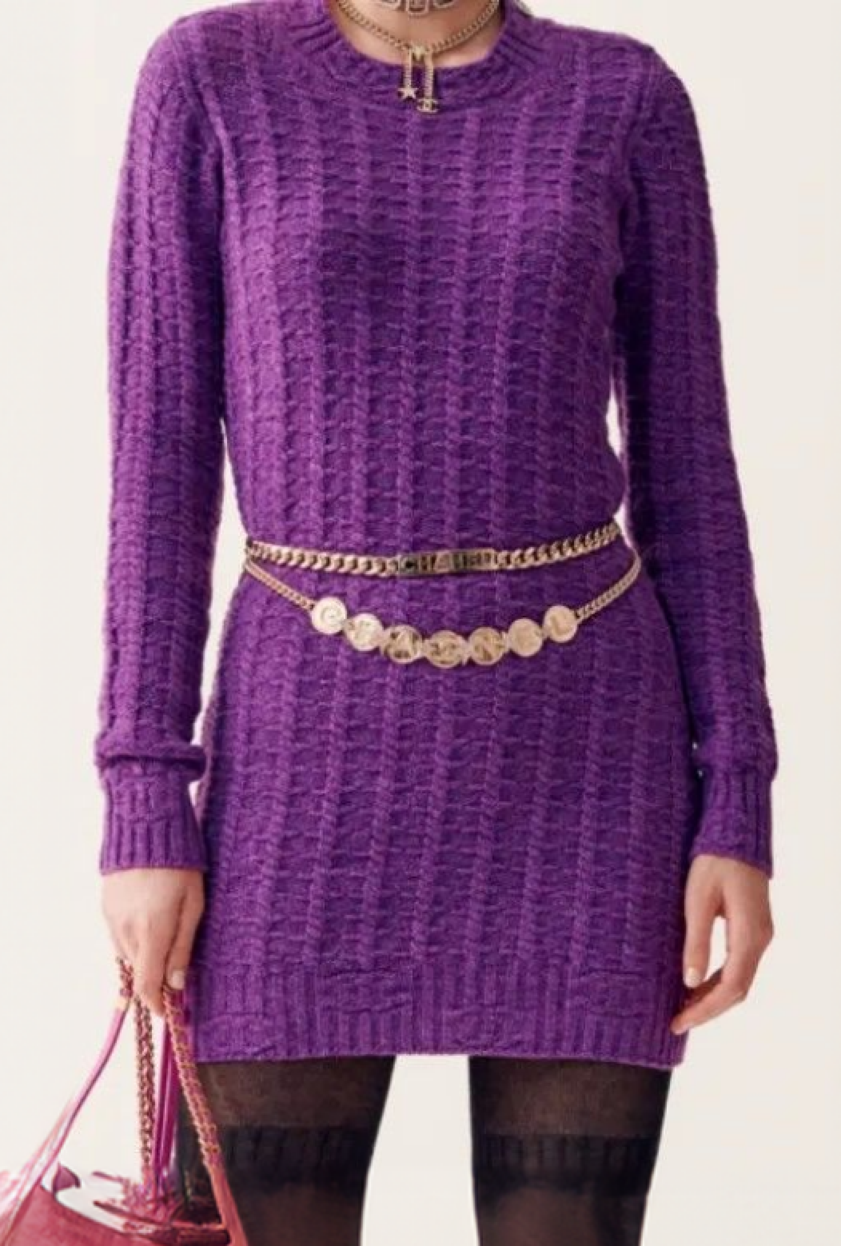 Robe Maille Violette