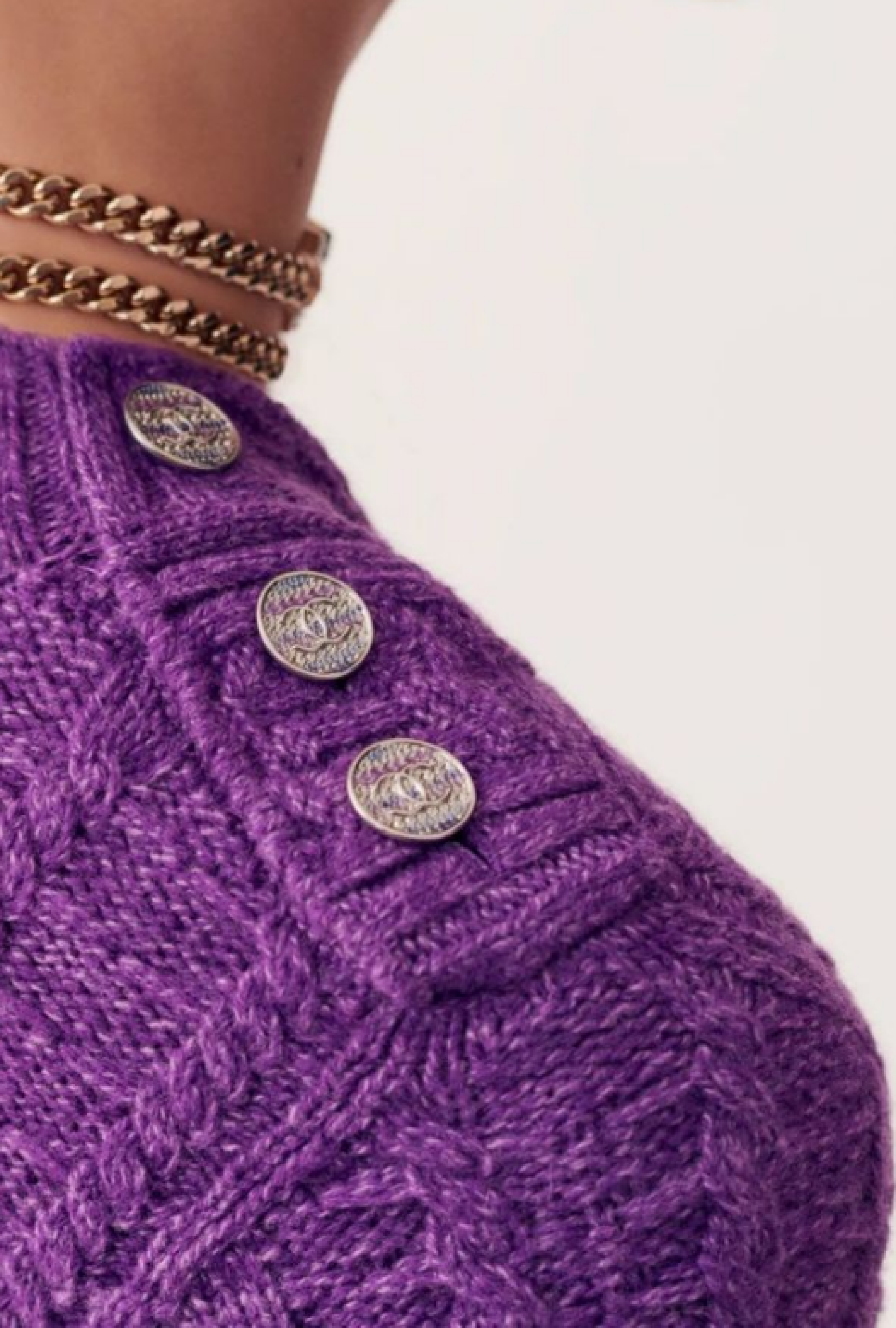 Robe Maille Violette