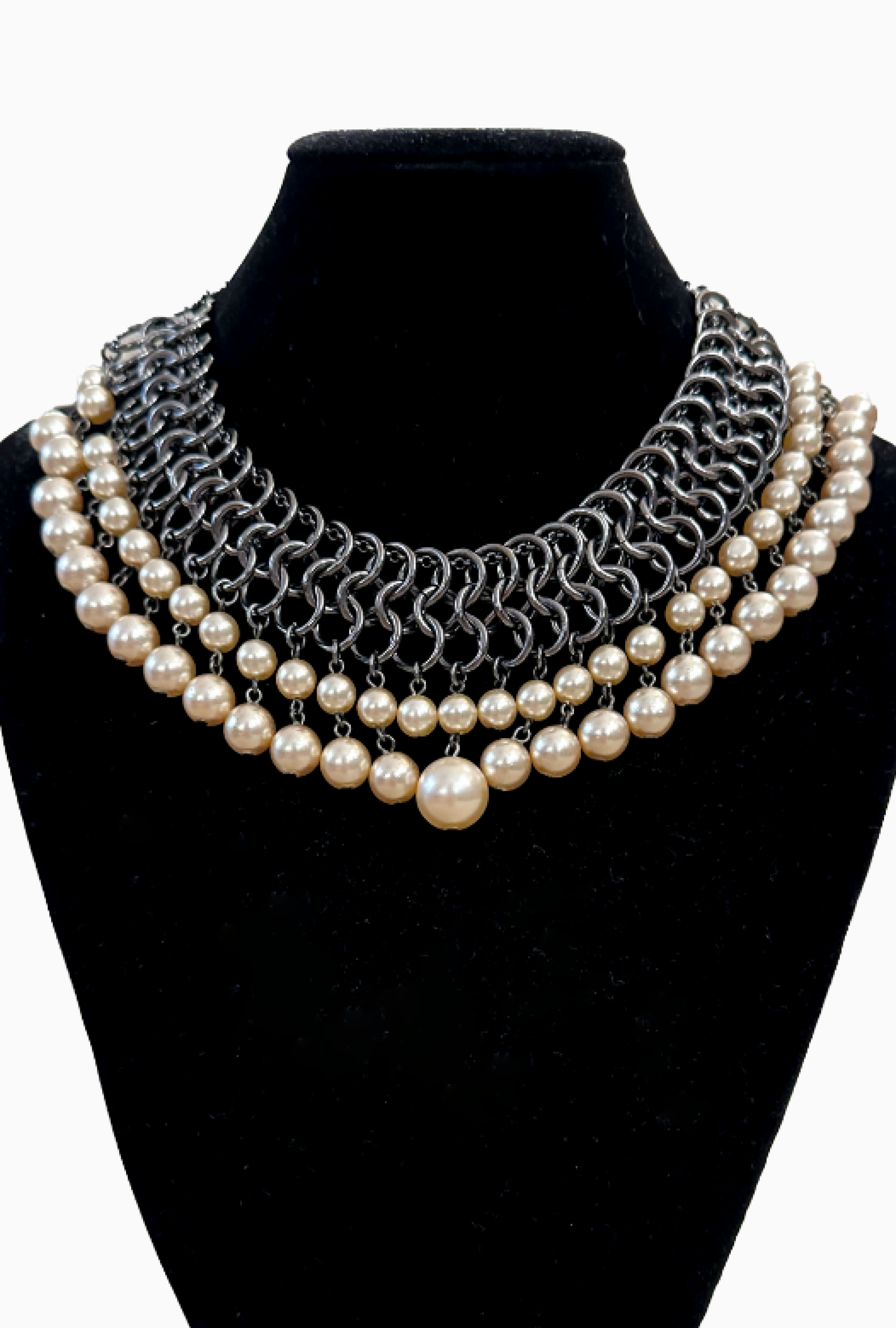 Collier Cascade De Perles