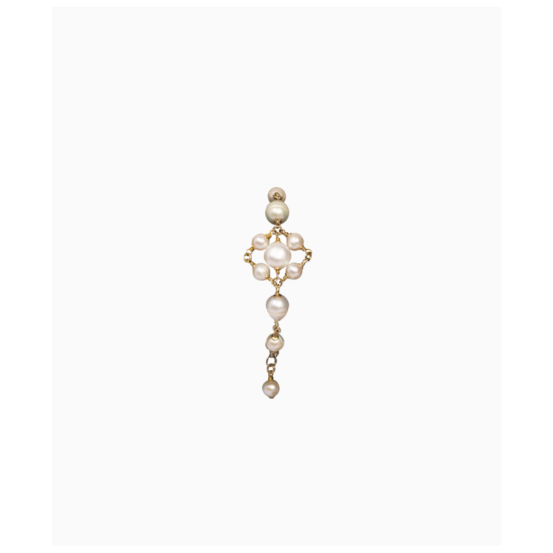 Bracelet Maud T Bijoux Motif Pop Corn Blanc